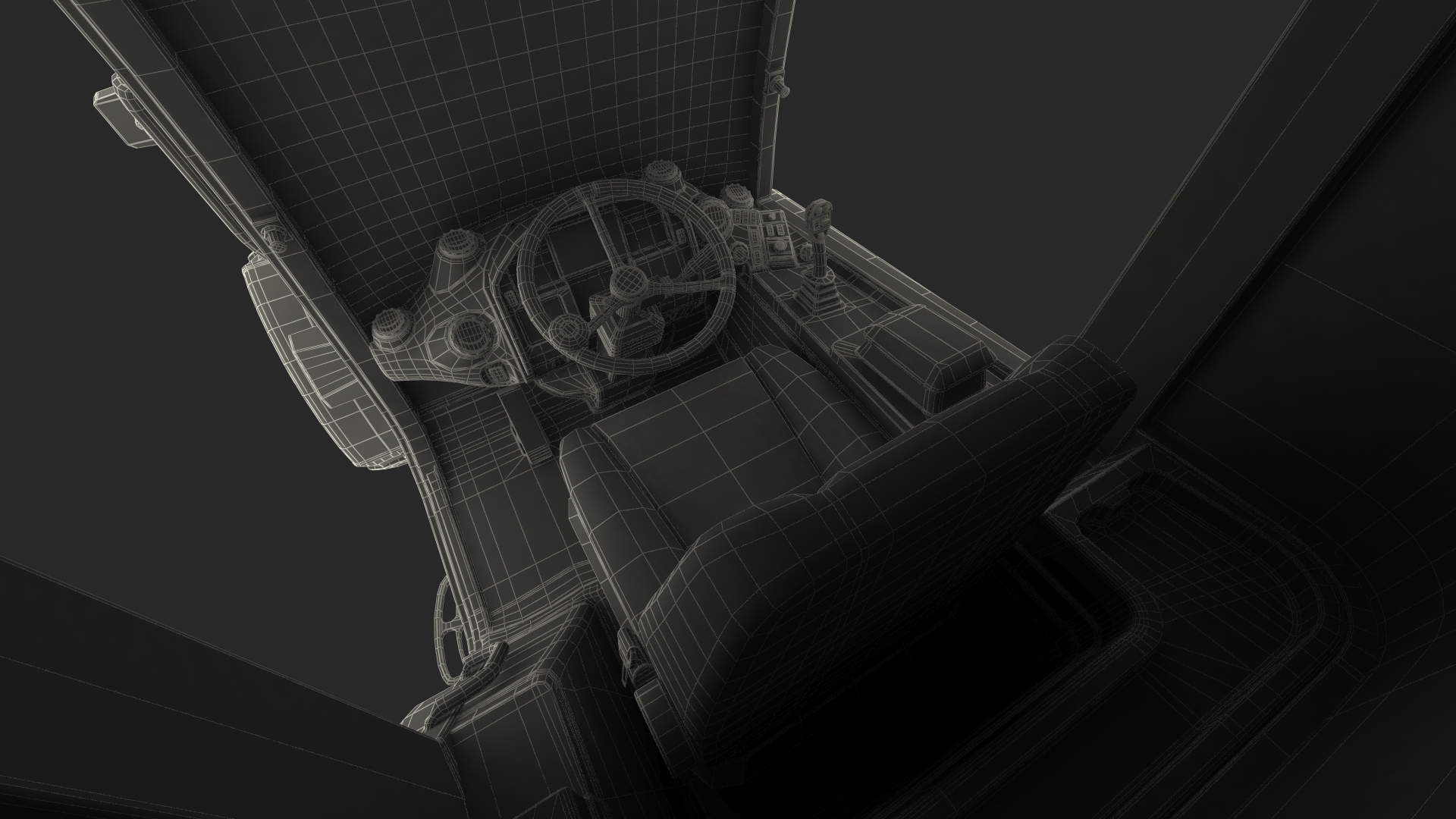 Electric Loader with Pallet Fork Rigged 3D model