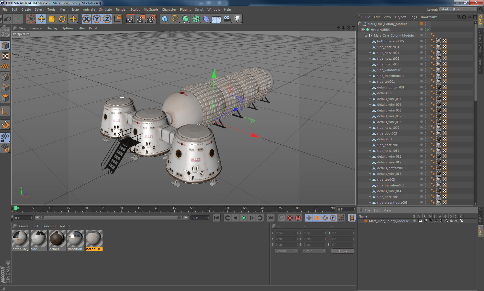 Mars One Colony Module 3D