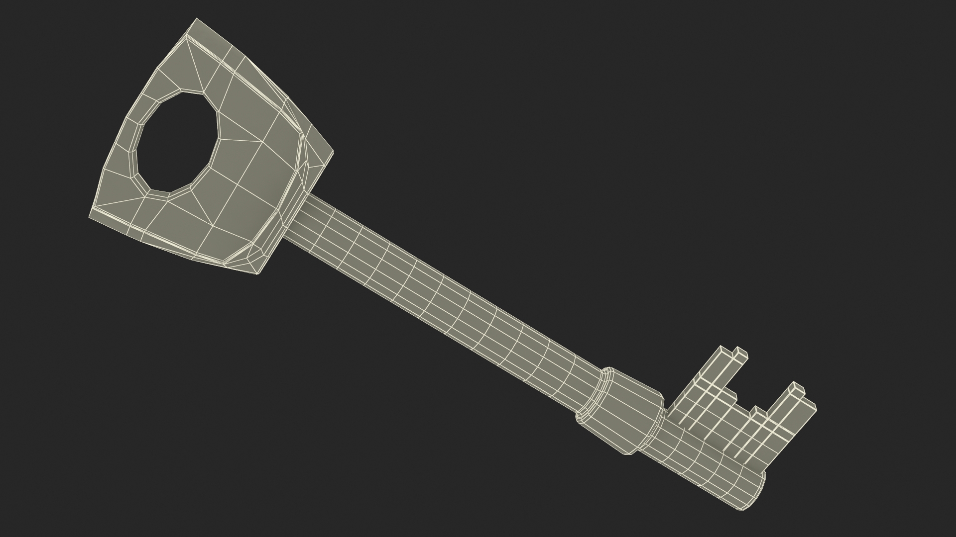 3D model Gold Key