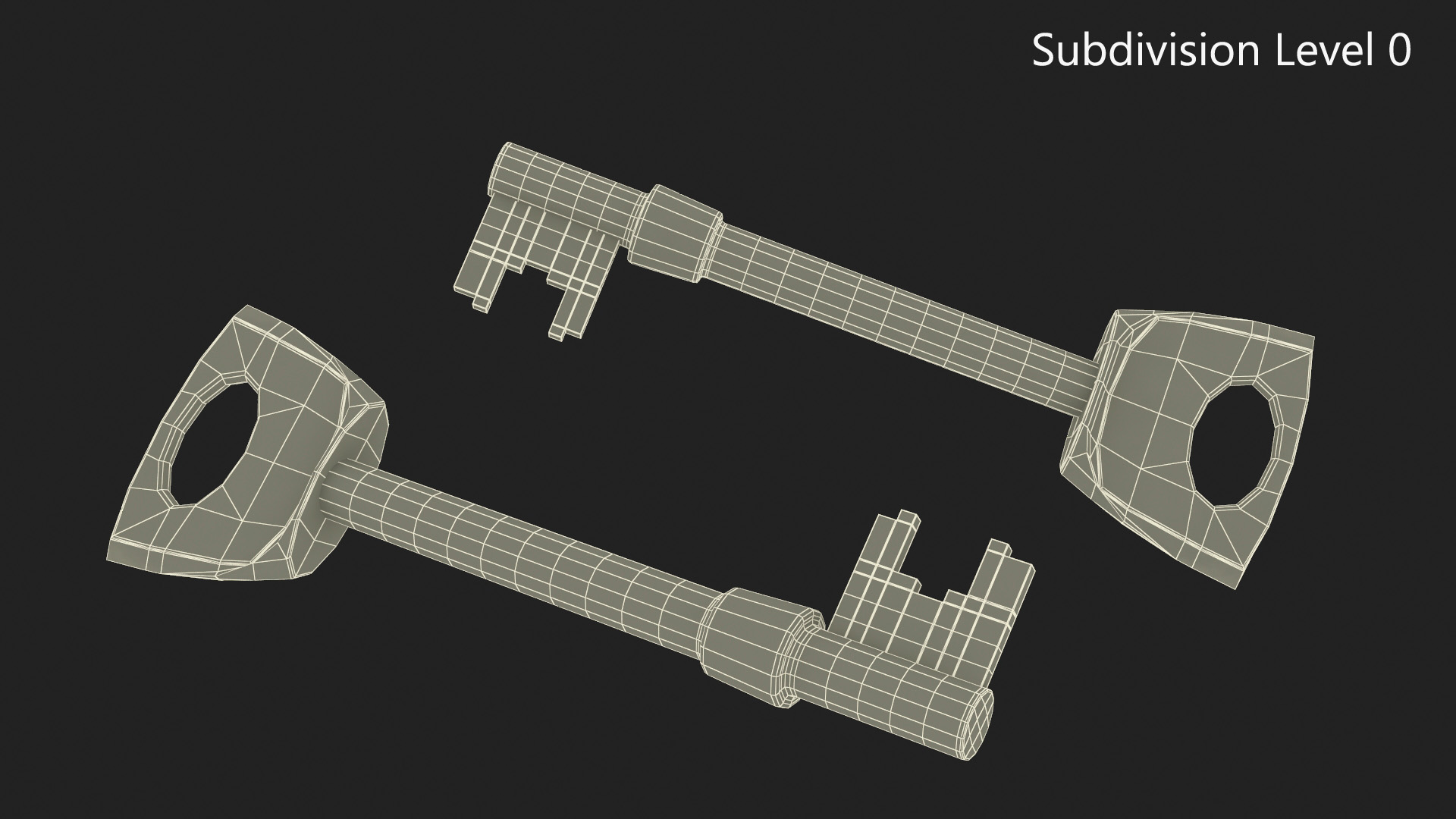 3D model Gold Key