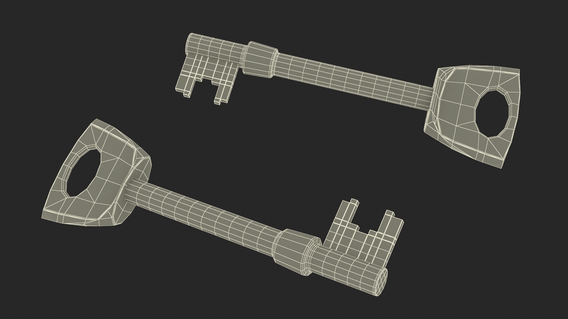 3D model Gold Key