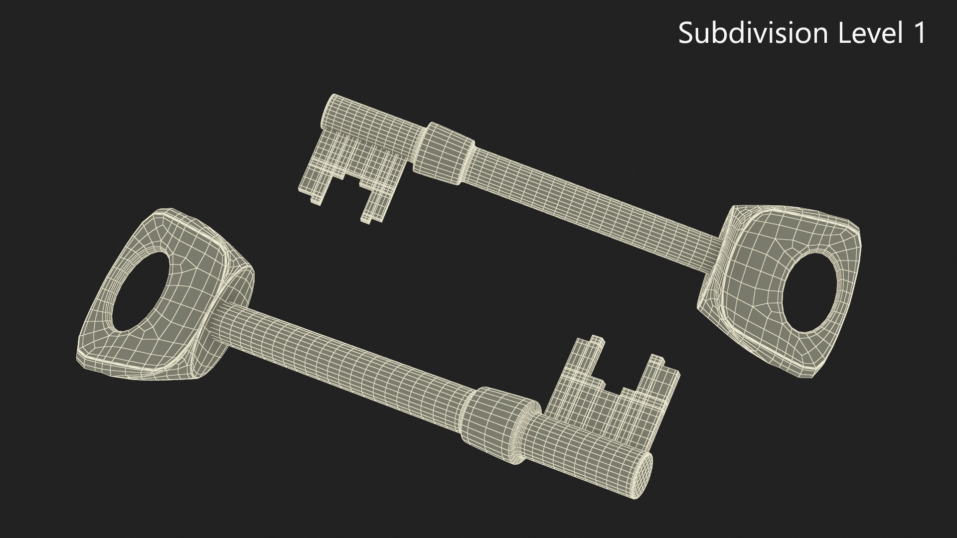 3D model Gold Key