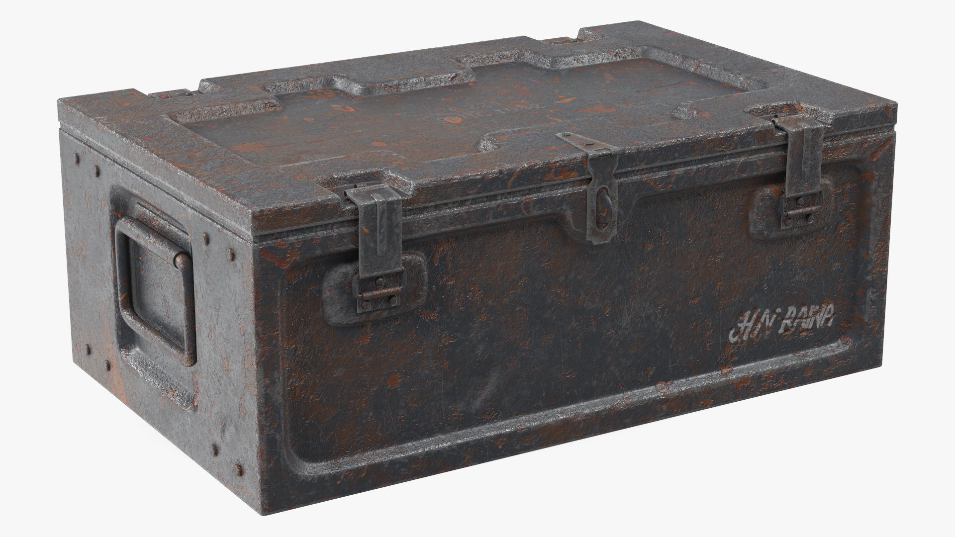 3D model Old Weapon Box Metal