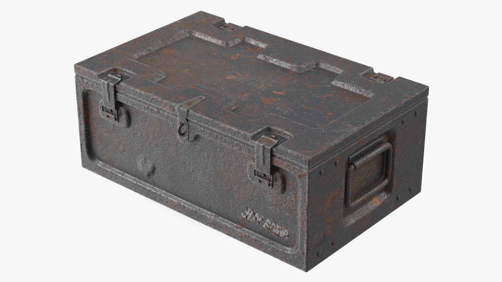 3D model Old Weapon Box Metal