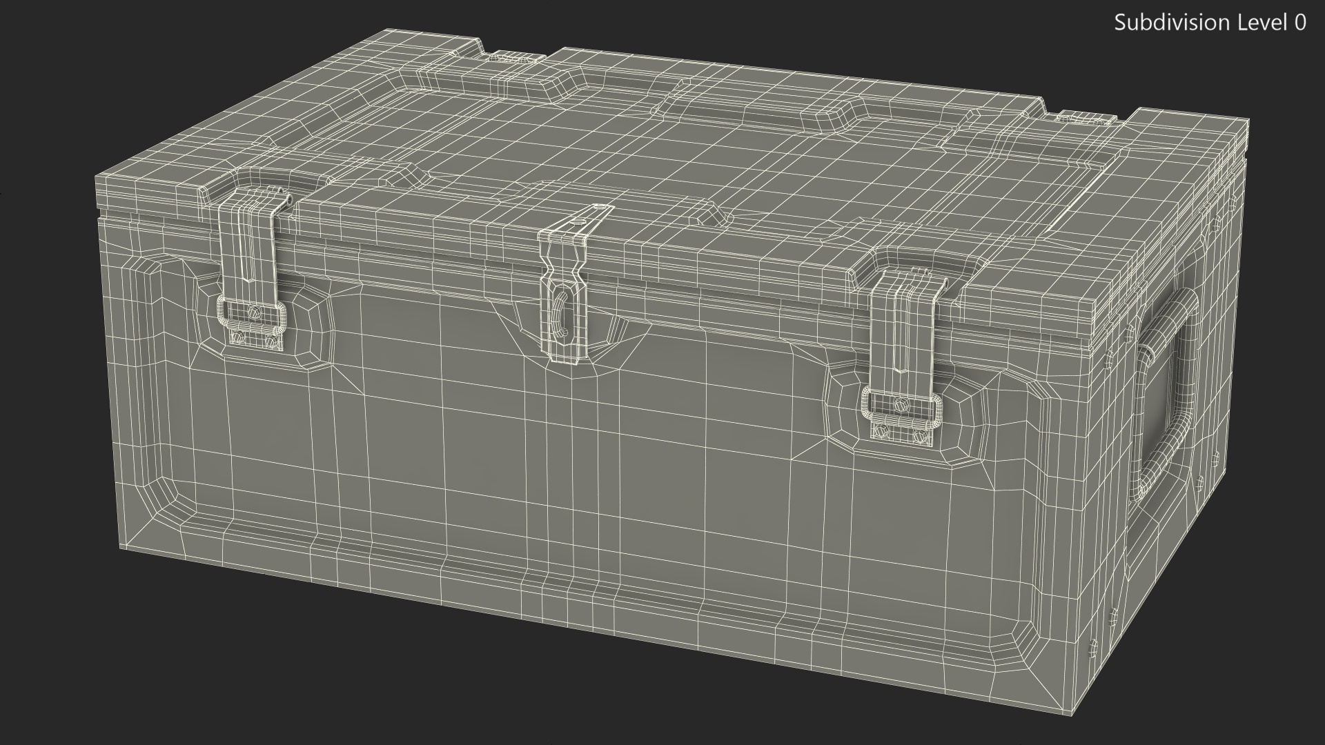 3D model Old Weapon Box Metal