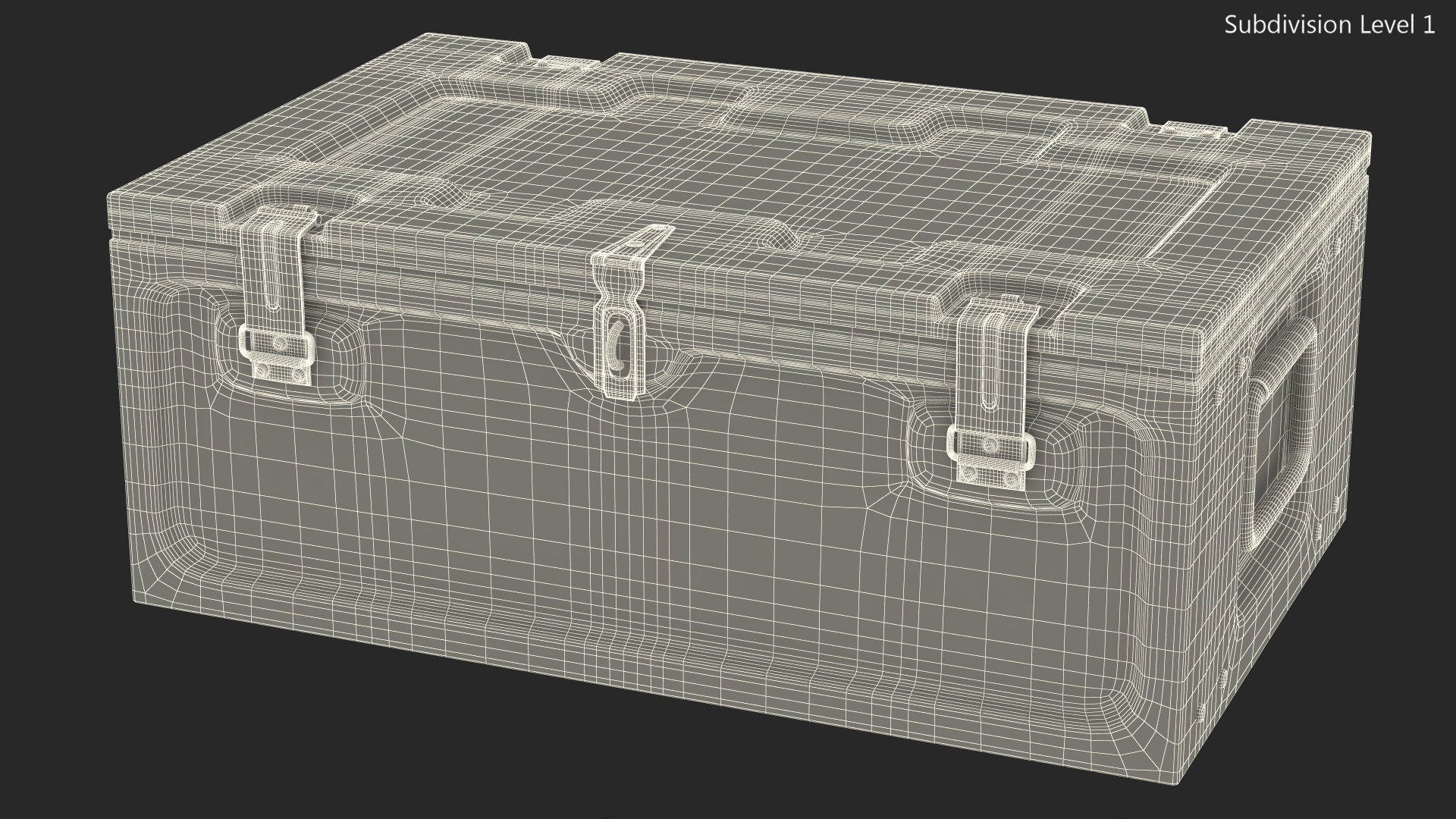 3D model Old Weapon Box Metal