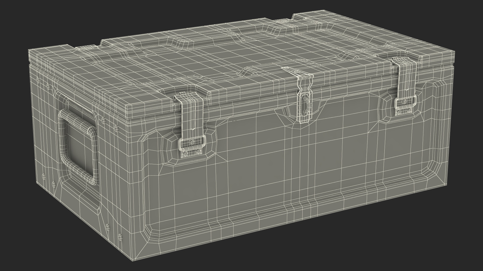 3D model Old Weapon Box Metal