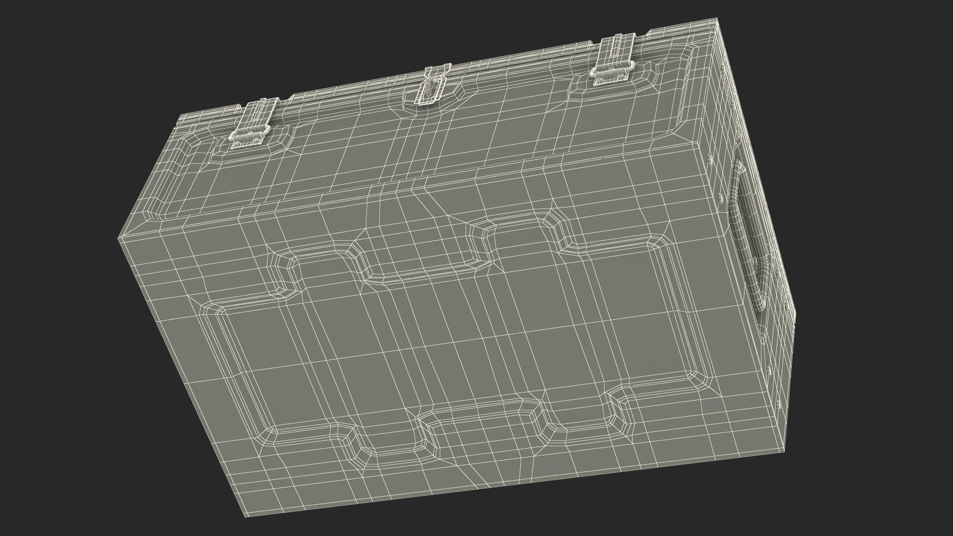 3D model Old Weapon Box Metal