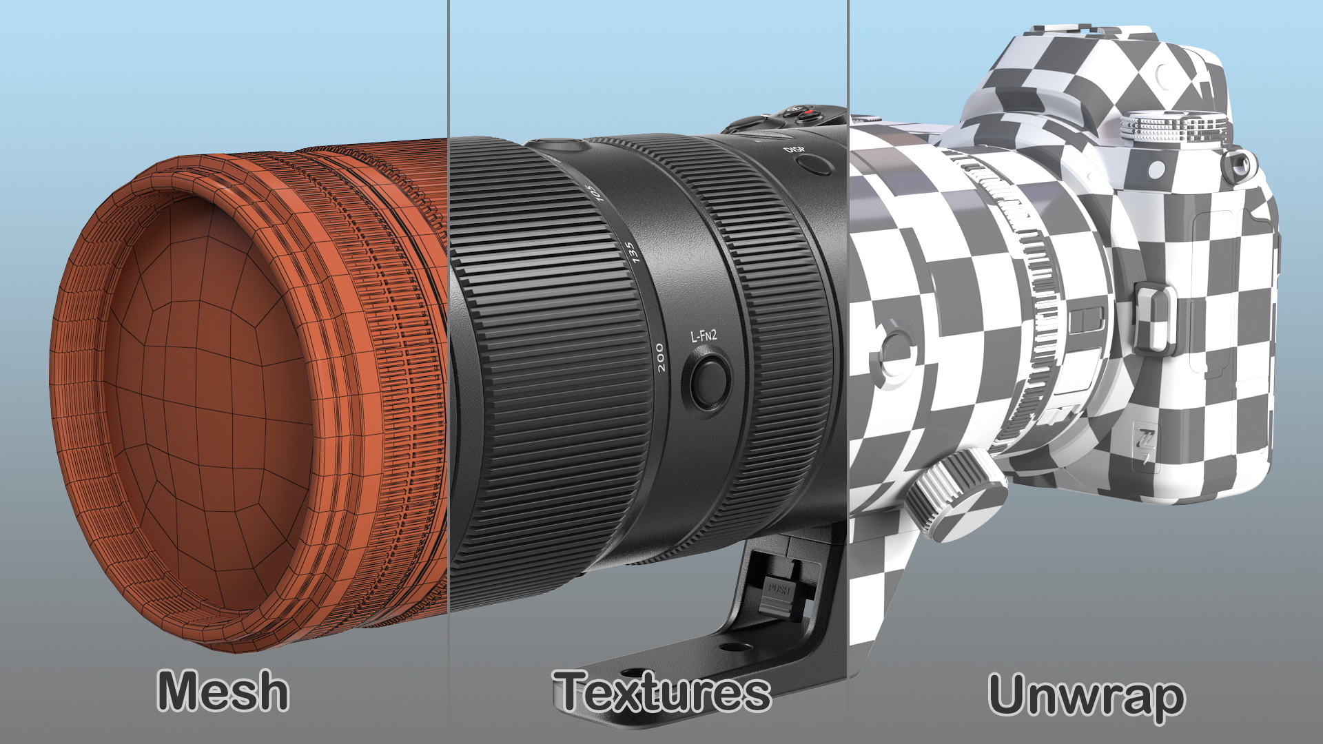 3D Nikon Z7 with NIKKOR Z 70 200mm f2.8 VR S Lens