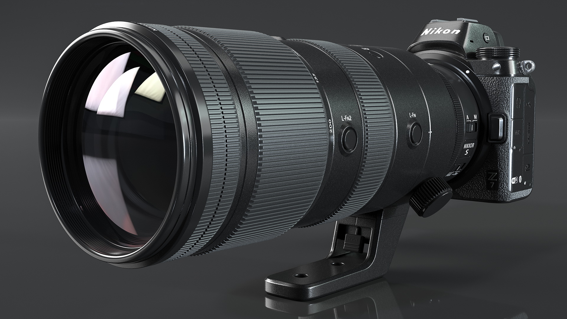 3D Nikon Z7 with NIKKOR Z 70 200mm f2.8 VR S Lens