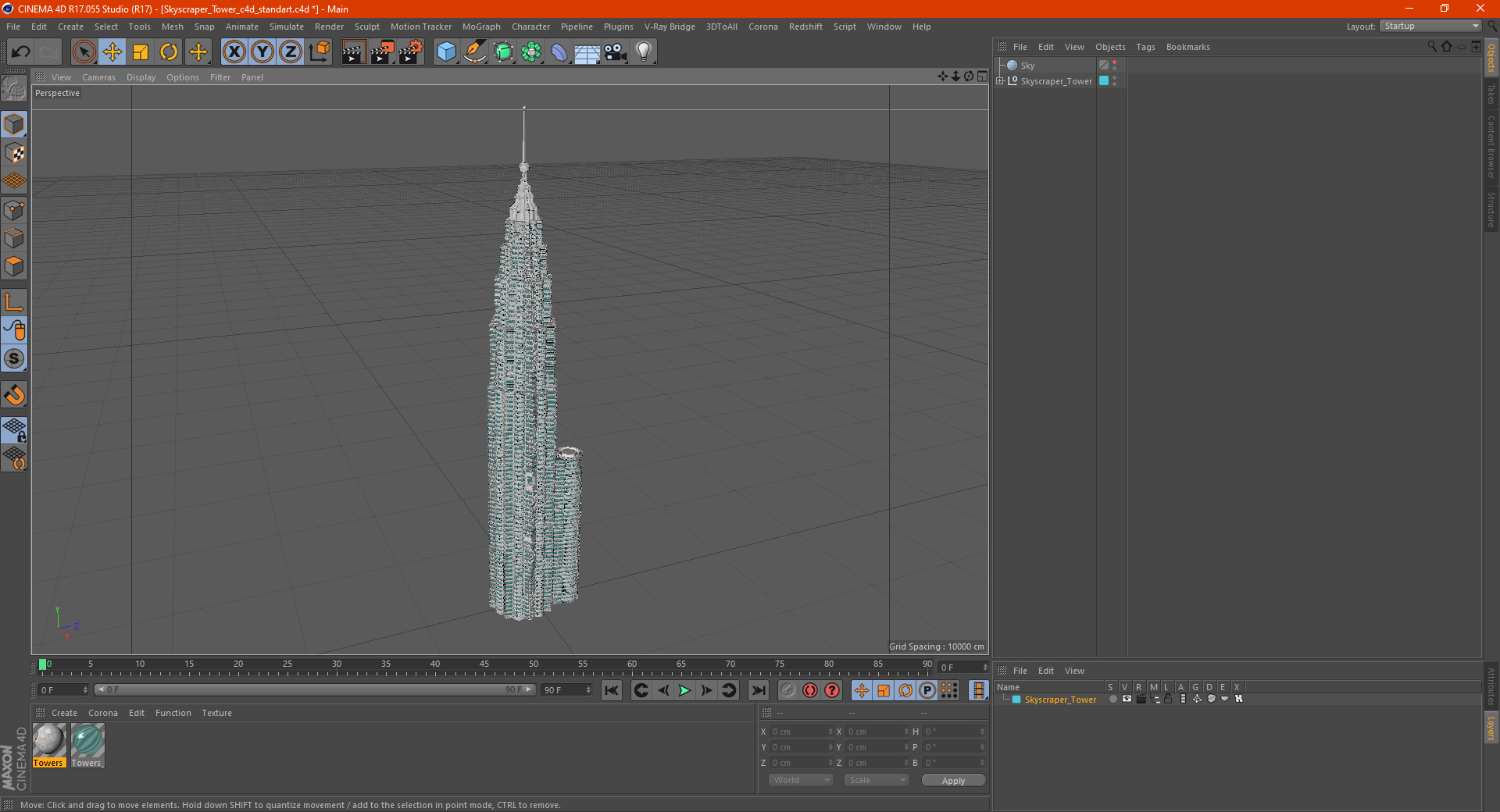 3D Skyscraper Tower