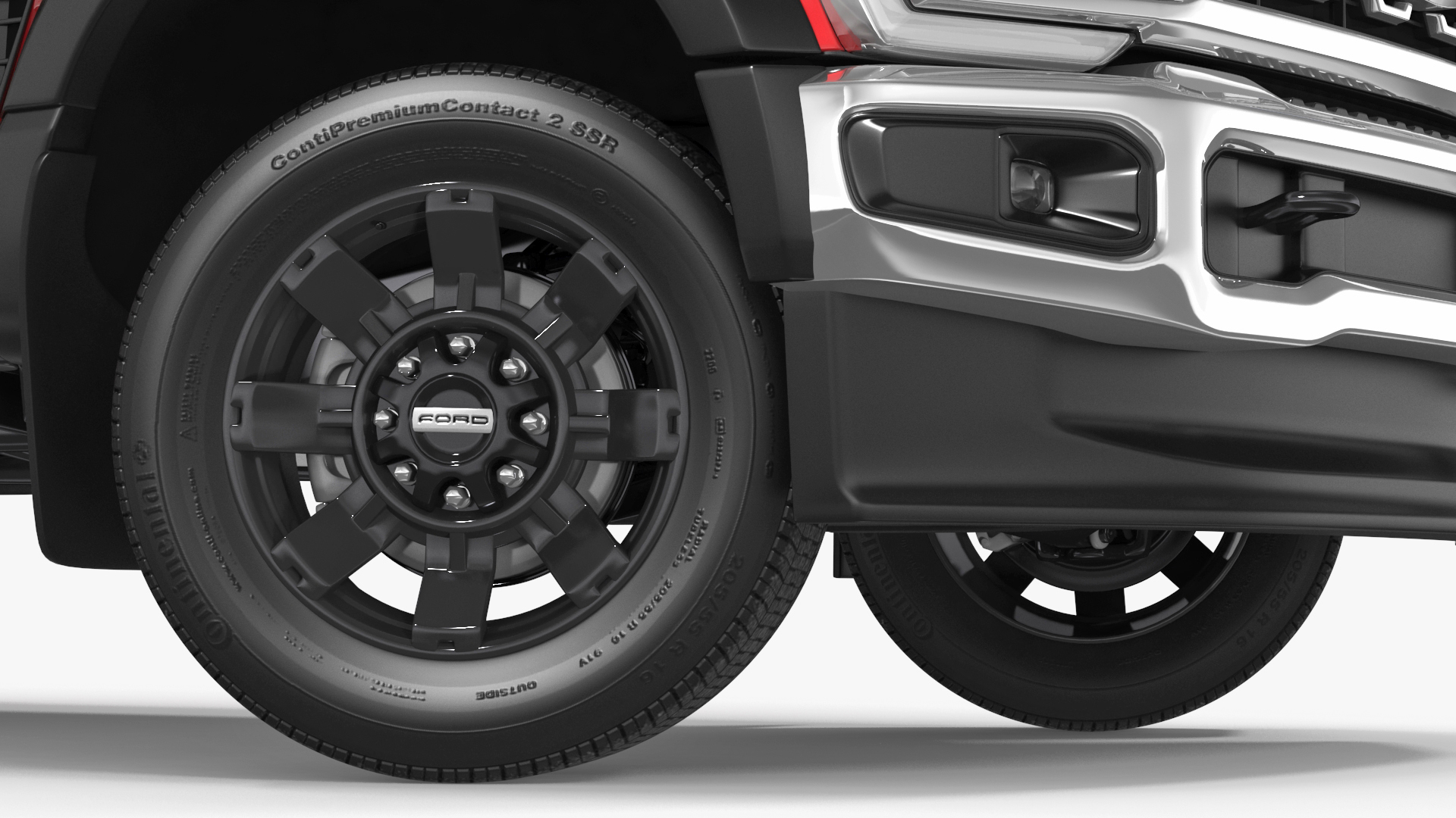 Ford Super Duty F-550 Lariat 2023 Red Rigged 3D model