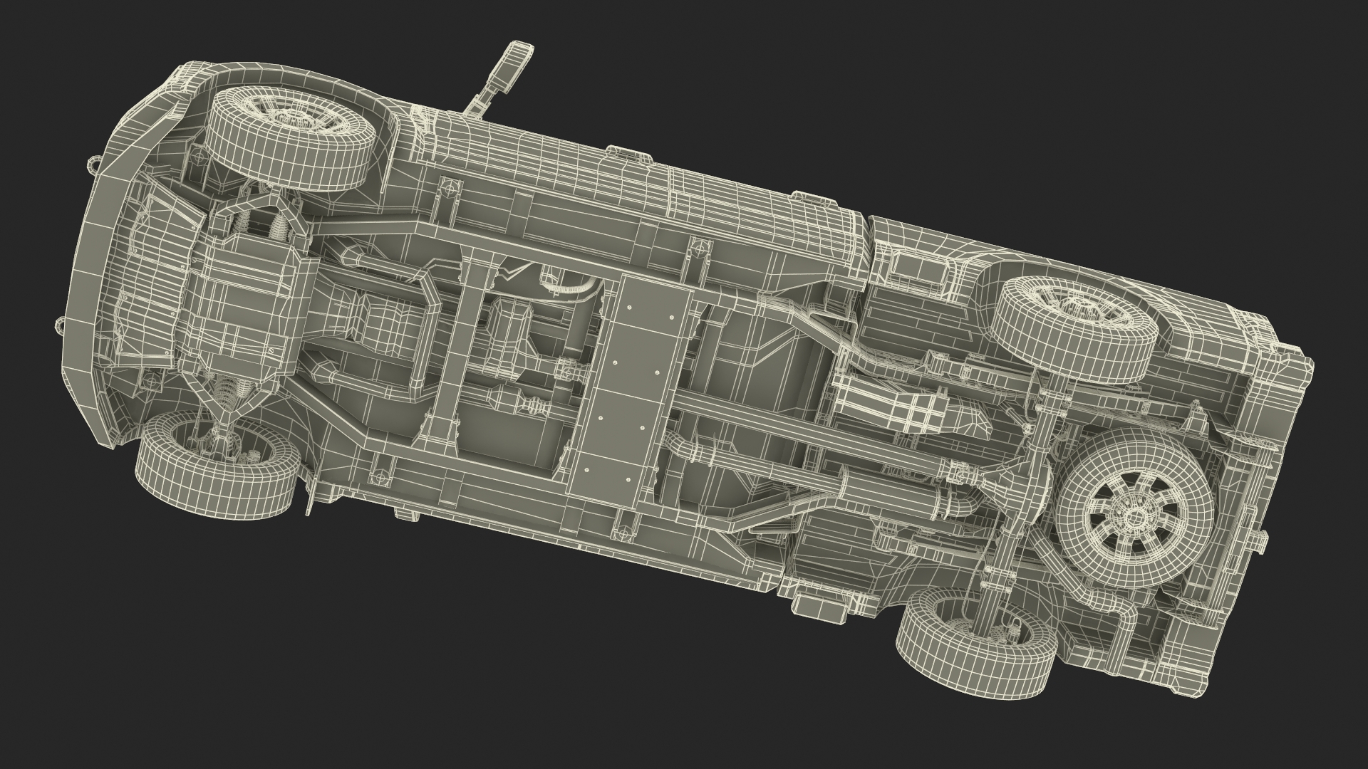 Ford Super Duty F-550 Lariat 2023 Red Rigged 3D model