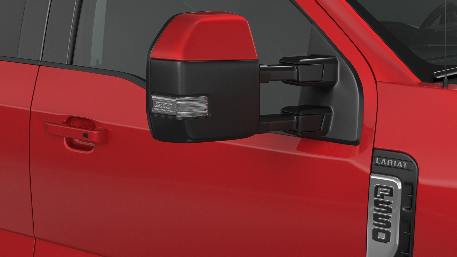 Ford Super Duty F-550 Lariat 2023 Red Rigged 3D model