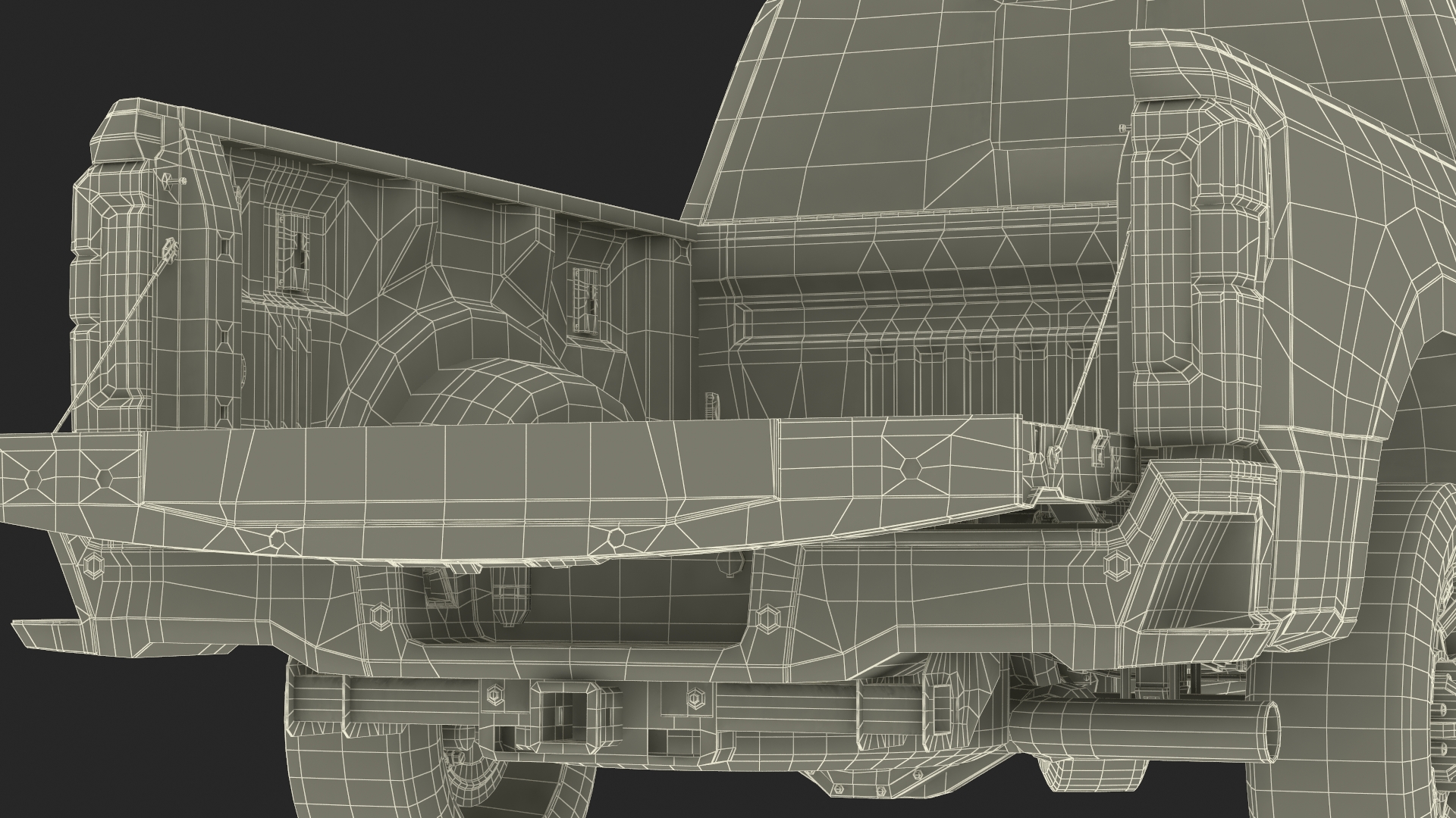 Ford Super Duty F-550 Lariat 2023 Red Rigged 3D model