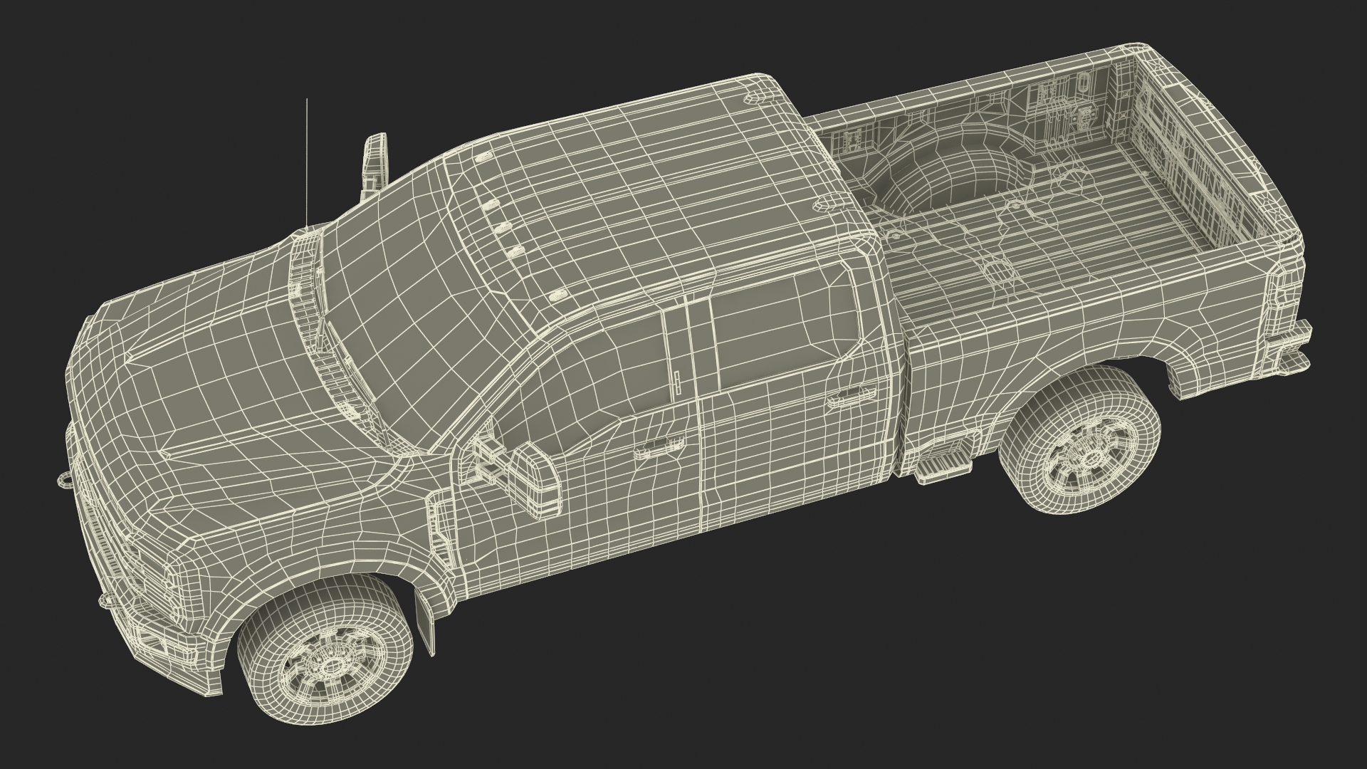 Ford Super Duty F-550 Lariat 2023 Red Rigged 3D model