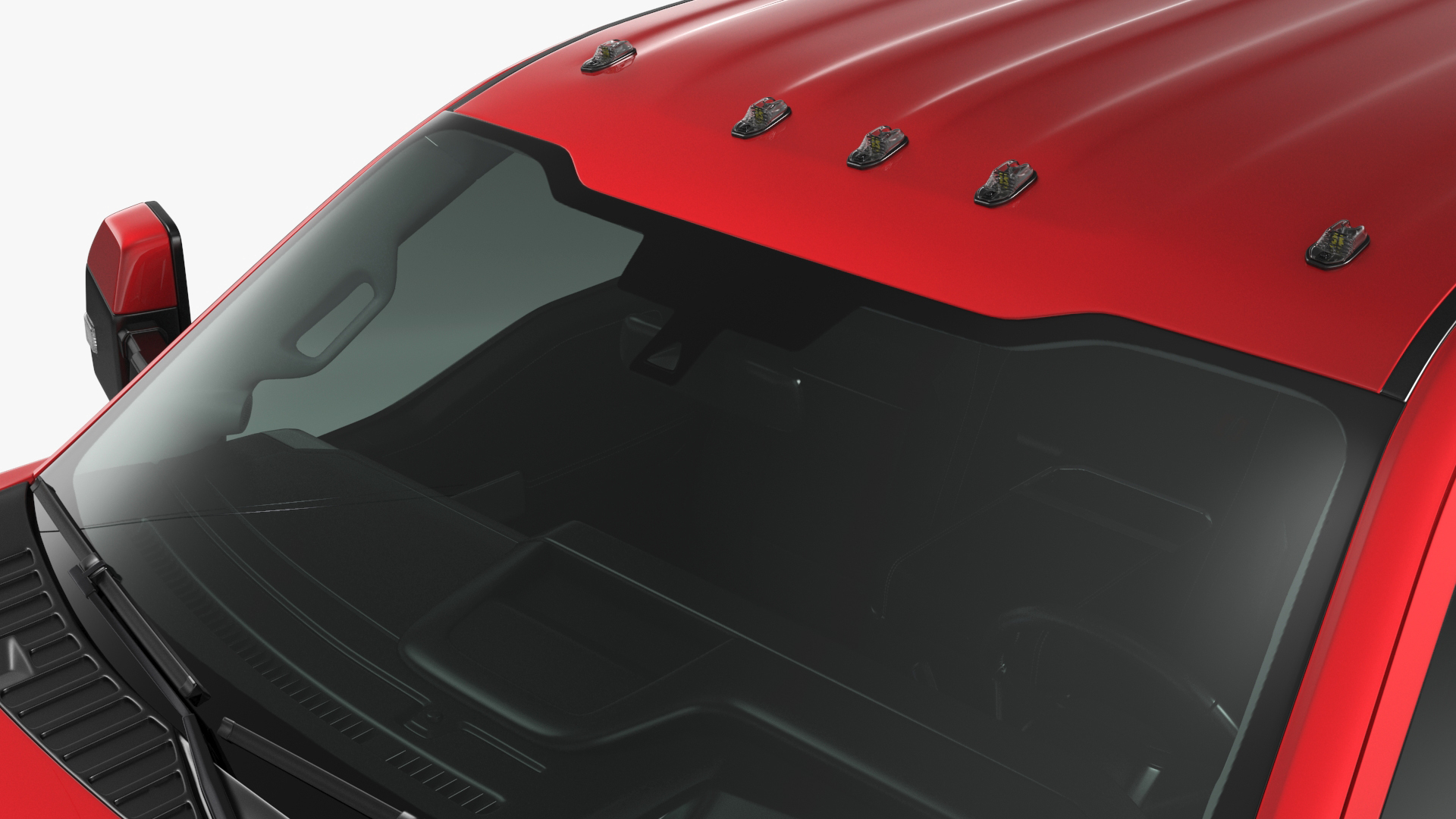 Ford Super Duty F-550 Lariat 2023 Red Rigged 3D model
