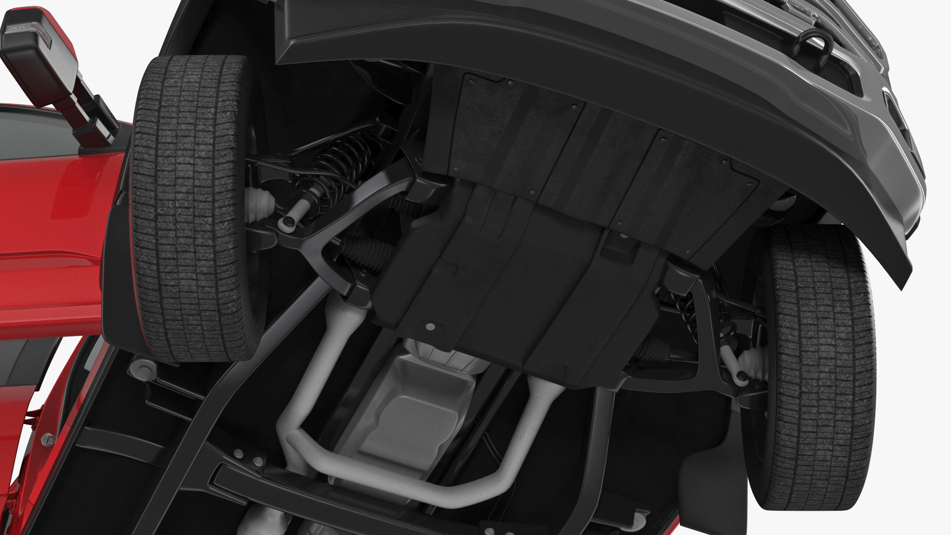 Ford Super Duty F-550 Lariat 2023 Red Rigged 3D model