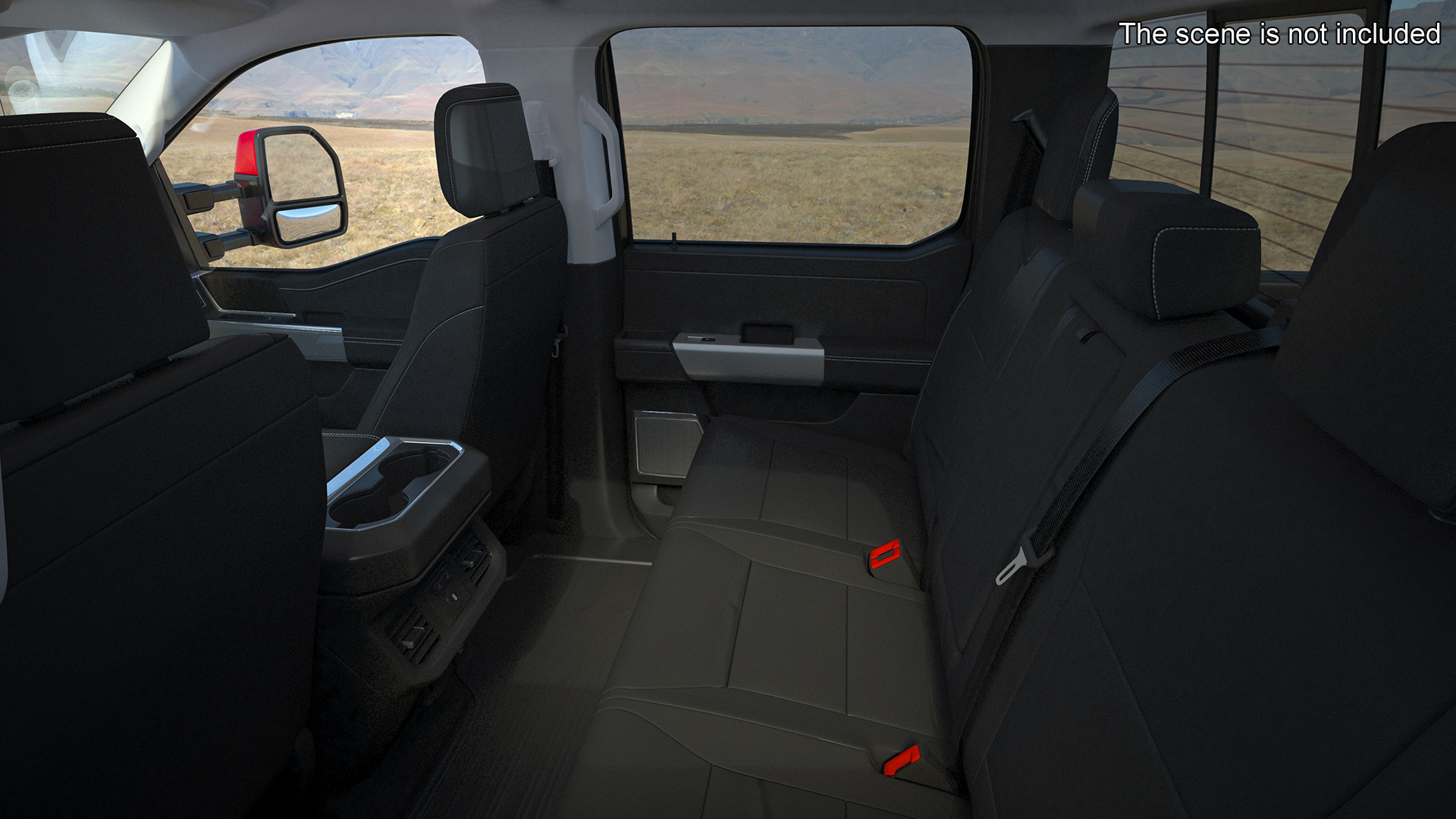 Ford Super Duty F-550 Lariat 2023 Red Rigged 3D model