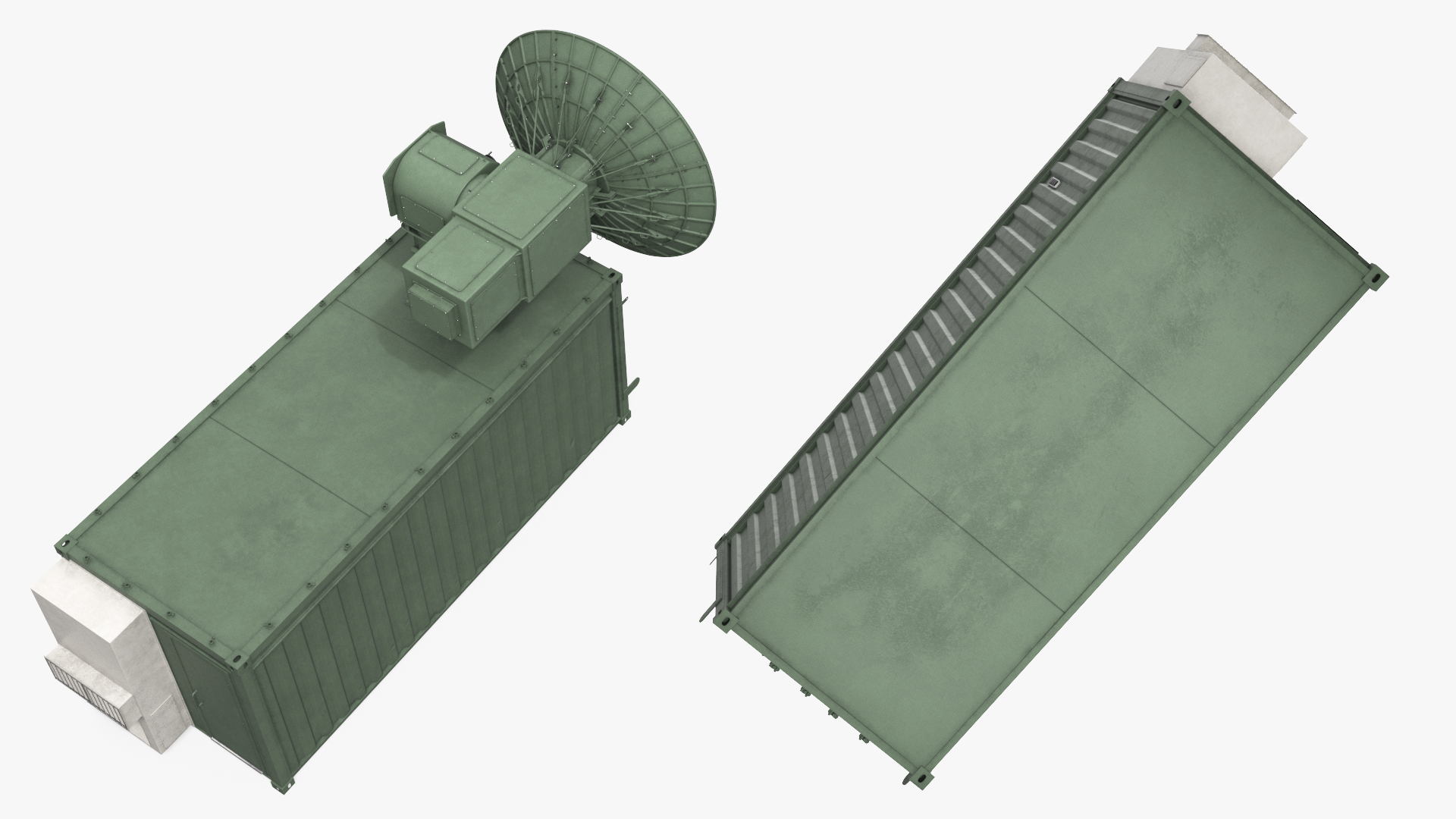 Mobile Radar Container with Parabolic Antenna, view 8