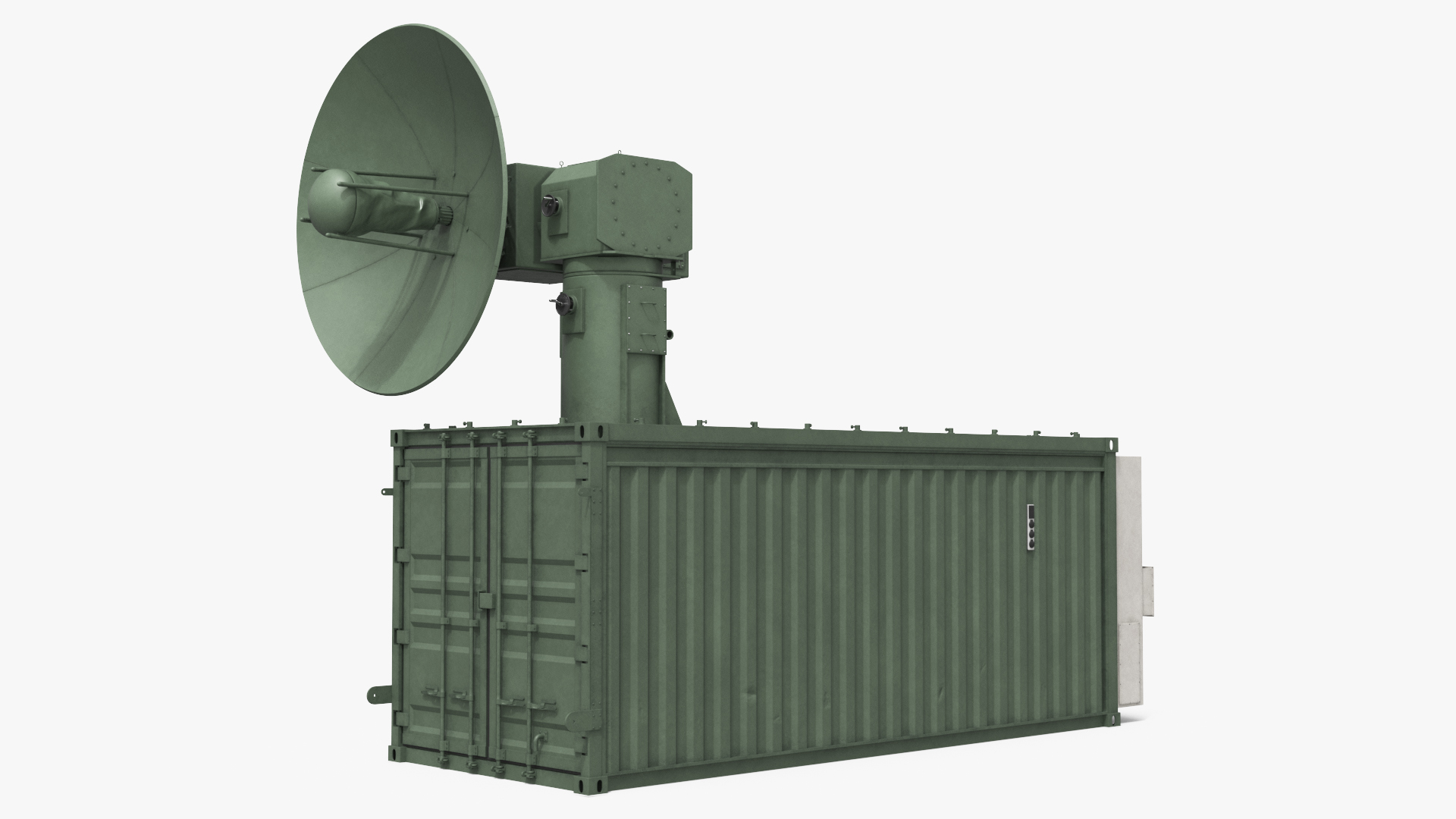 Mobile Radar Container with Parabolic Antenna, view 4