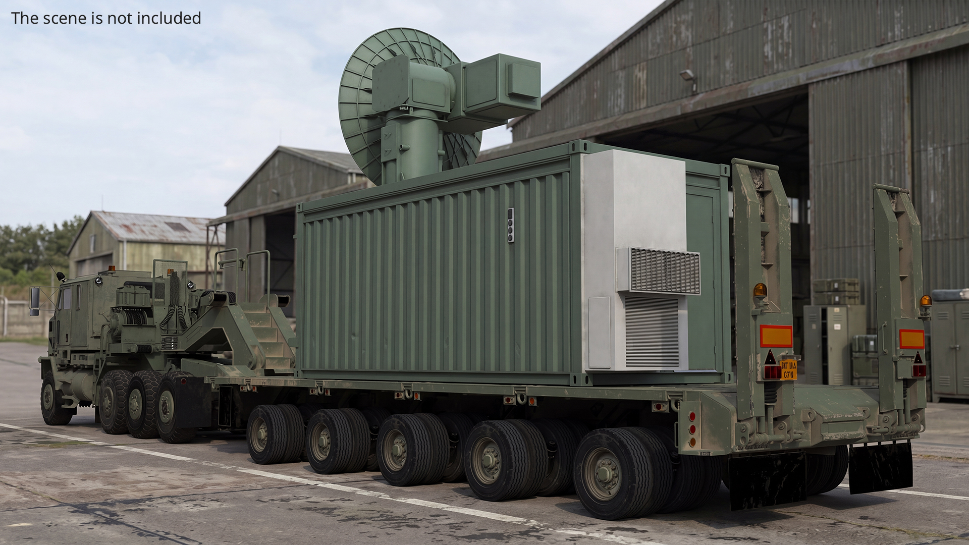 Mobile Radar Container with Parabolic Antenna, view 6