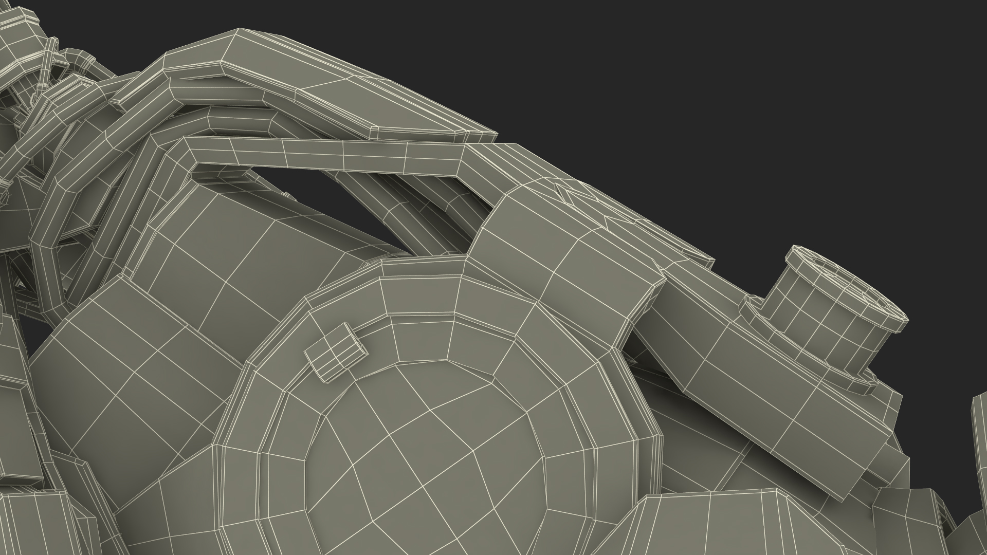 3D model Running Futuristic Police Robot Dog