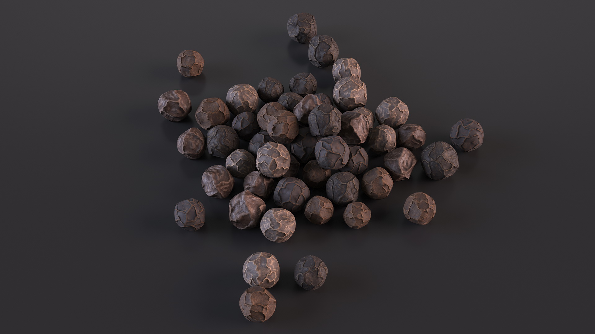 Dried Peppercorn Black 3D