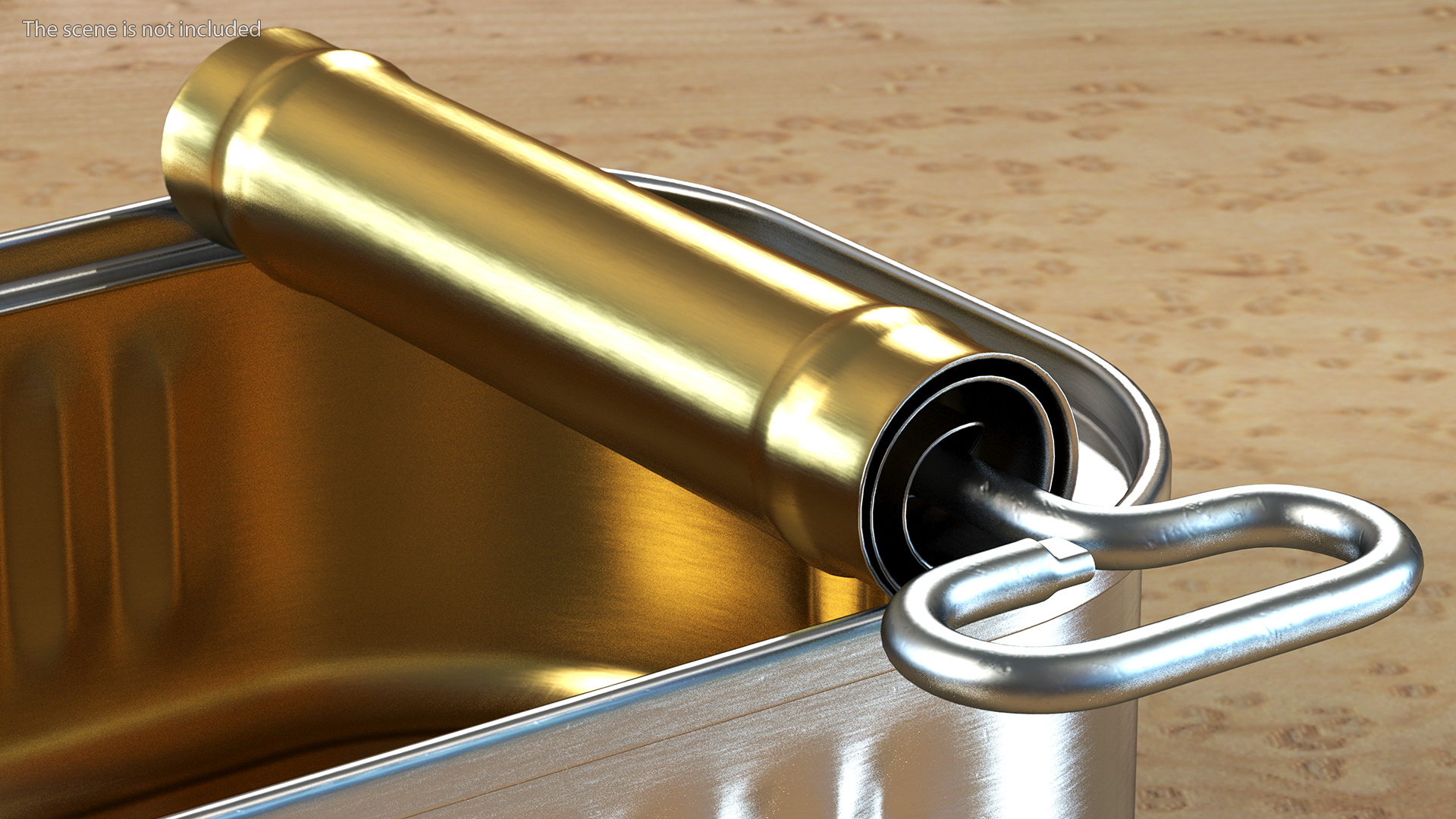 3D Sardine Can Opened with Twist Key model