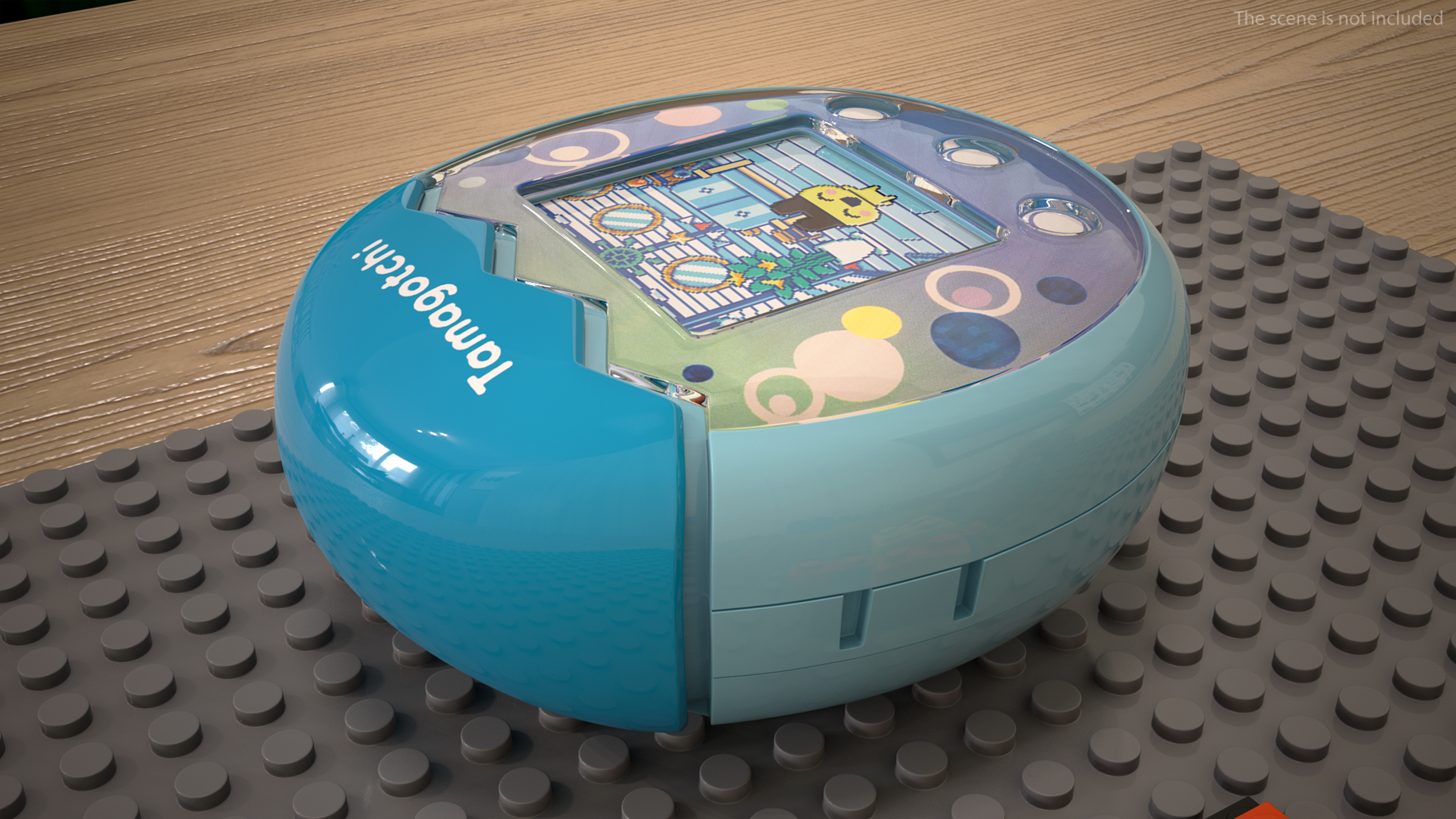 Tamagotchi Pix Virtual Pet Ocean Blue 3D