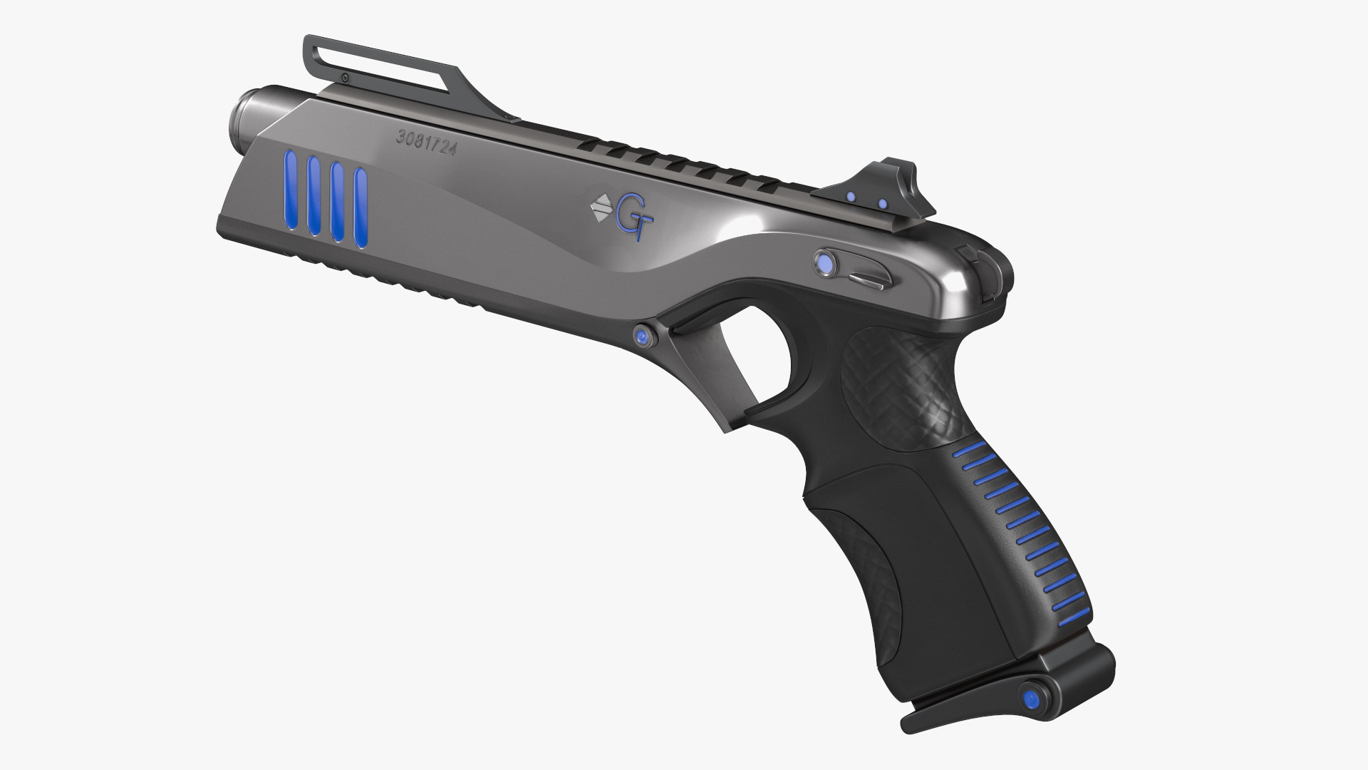 3D Combat Sci-fi Armored Robot with Gun