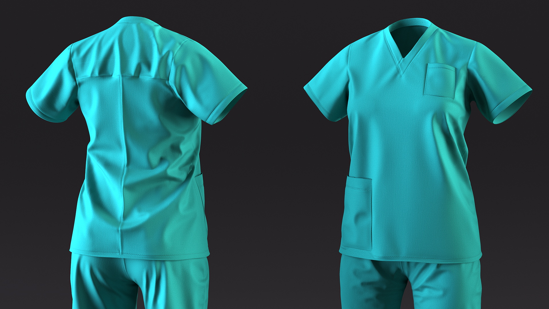 3D Medical Nurse Uniform