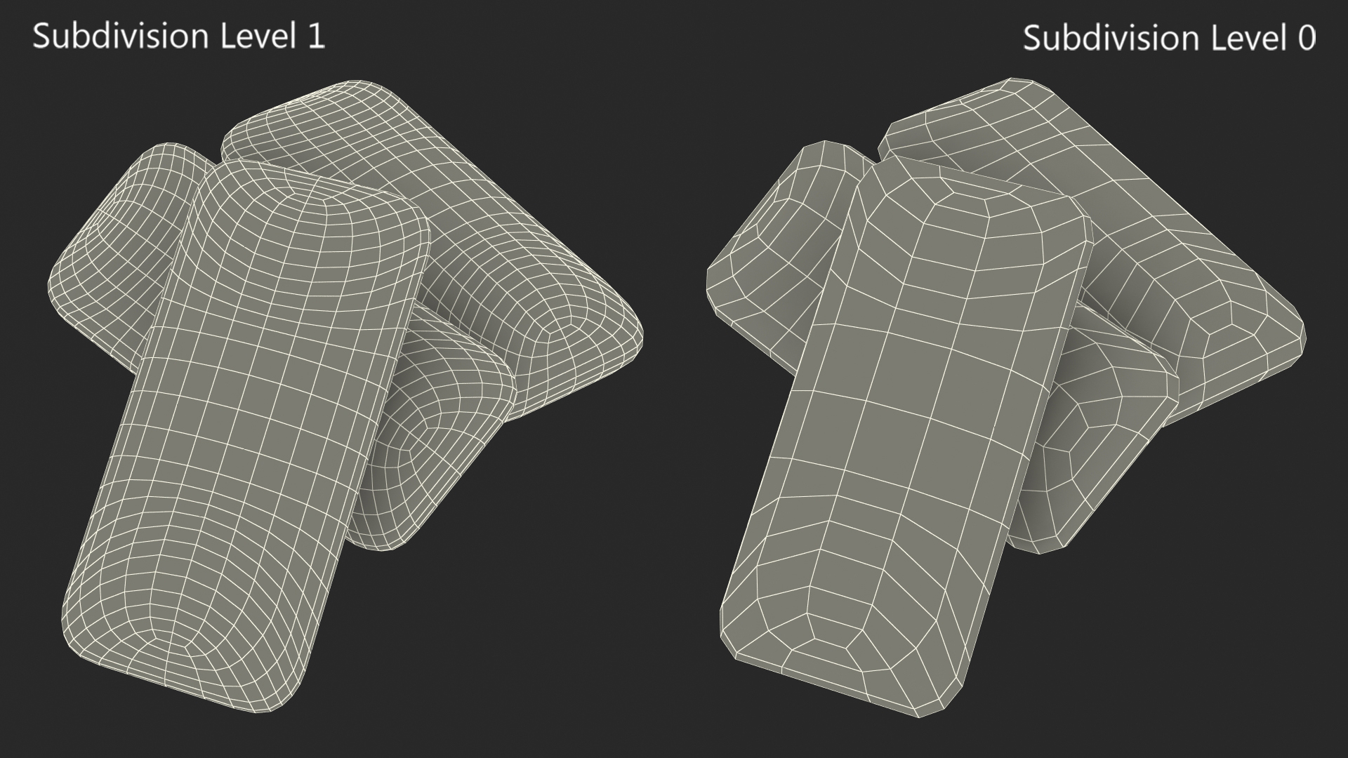 Chewing Gum Pads Colored 3D model