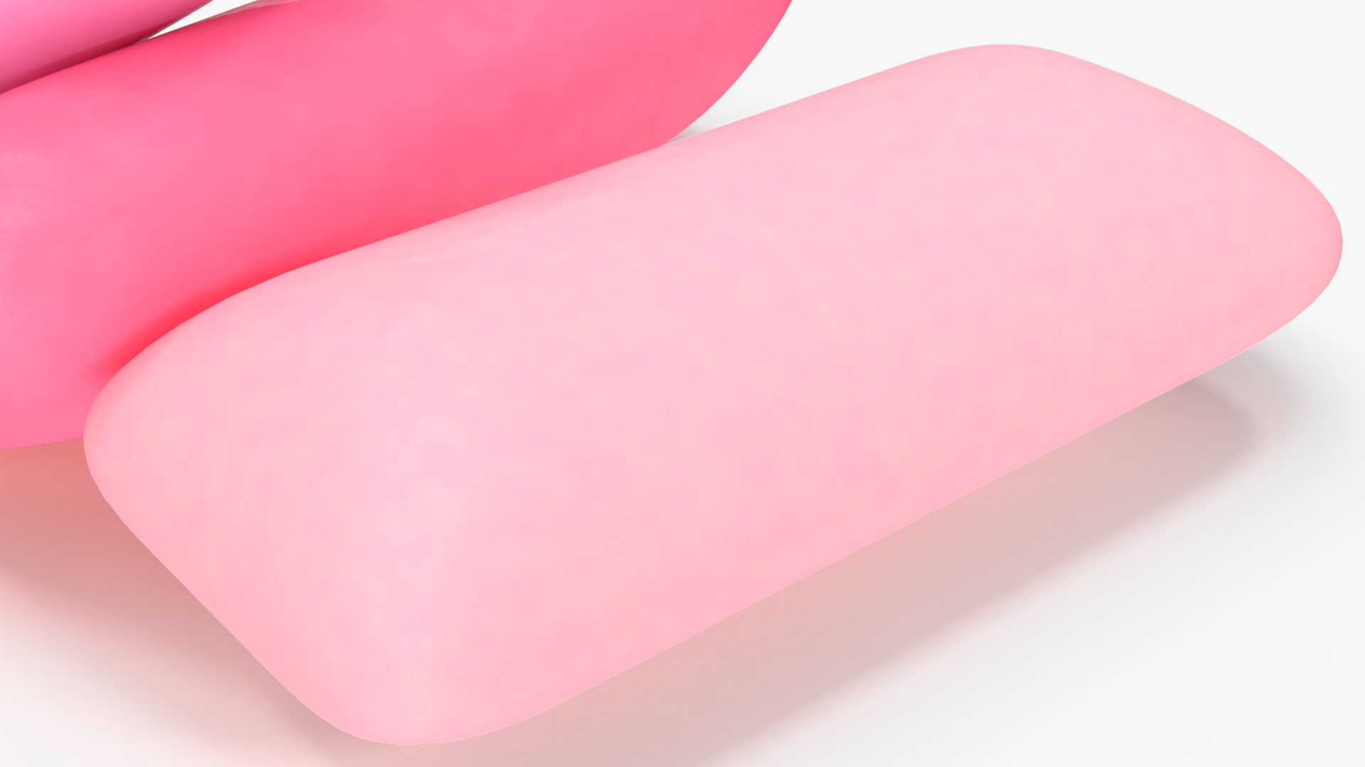 Chewing Gum Pads Colored 3D model