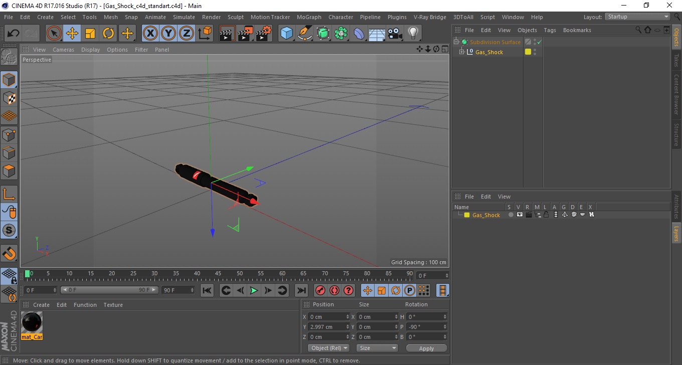Gas Shock 3D model