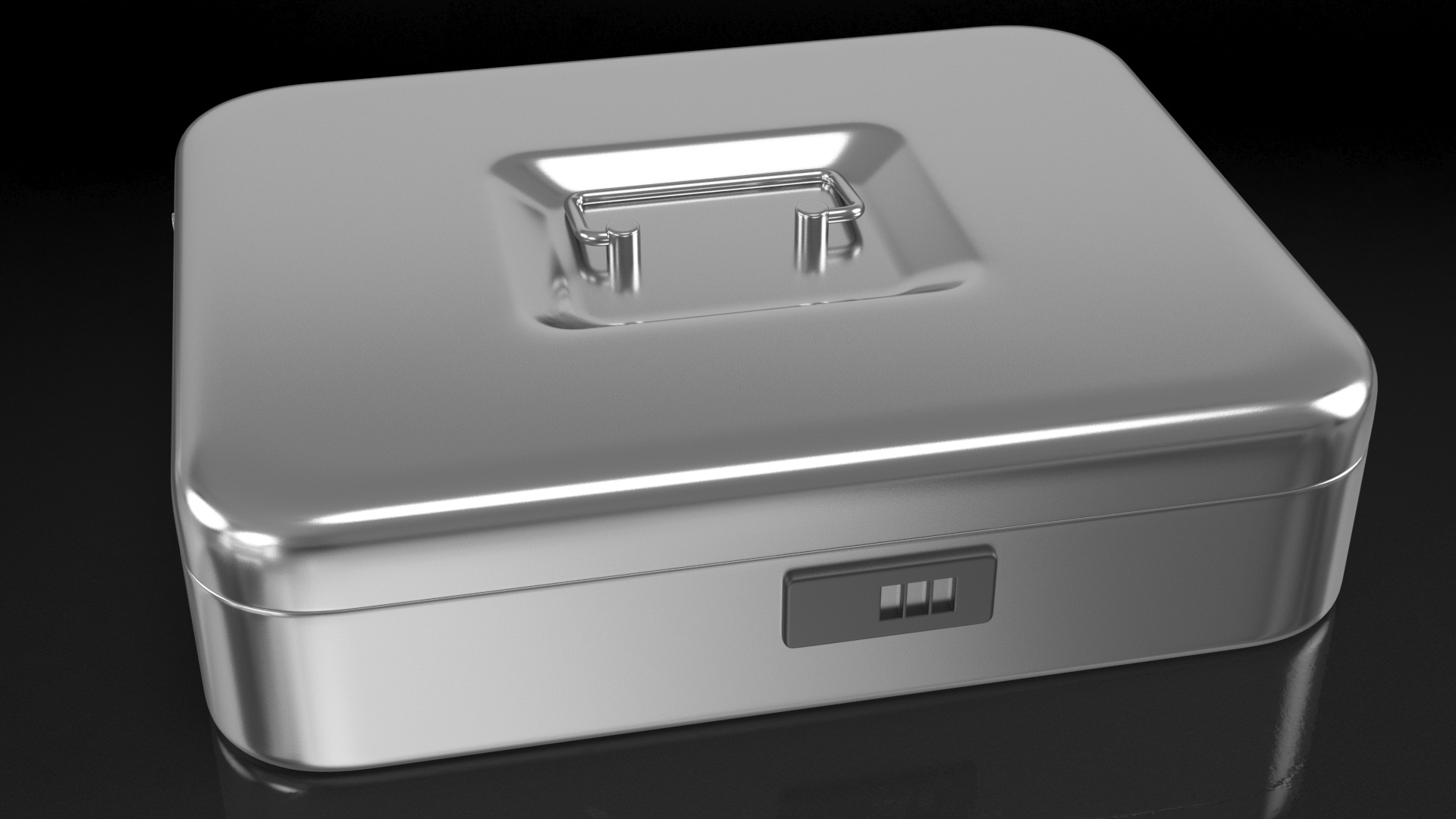 3D Cash Box Gray model