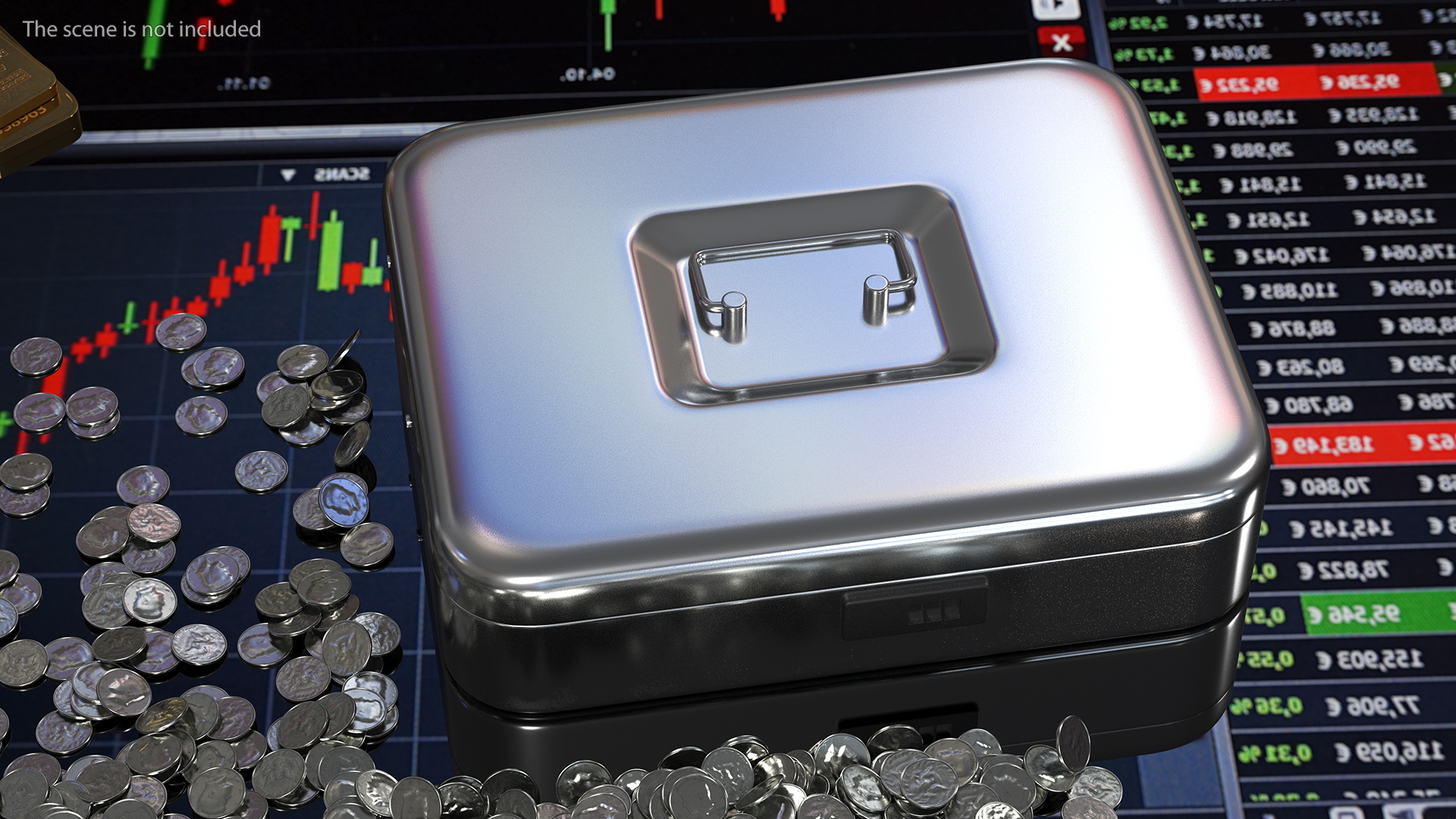 3D Cash Box Gray model