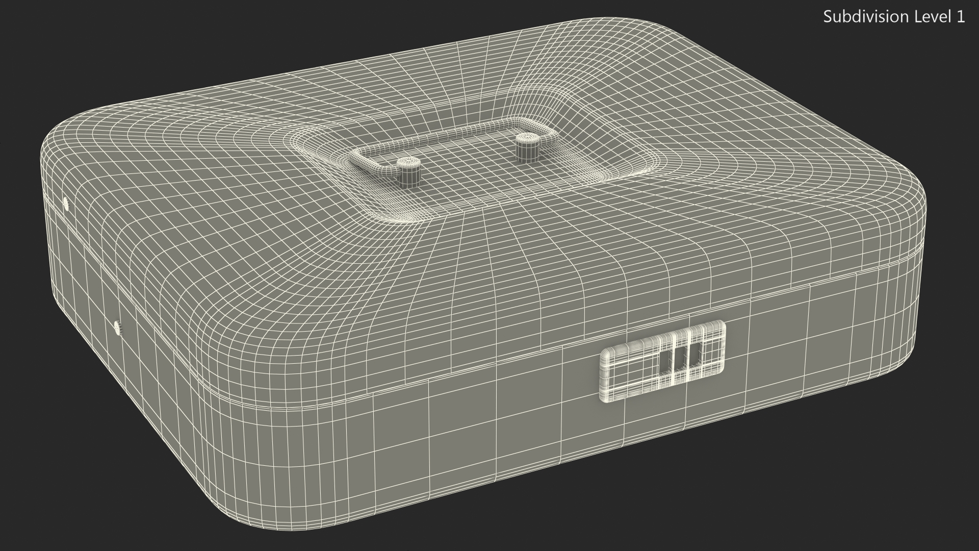 3D Cash Box Gray model