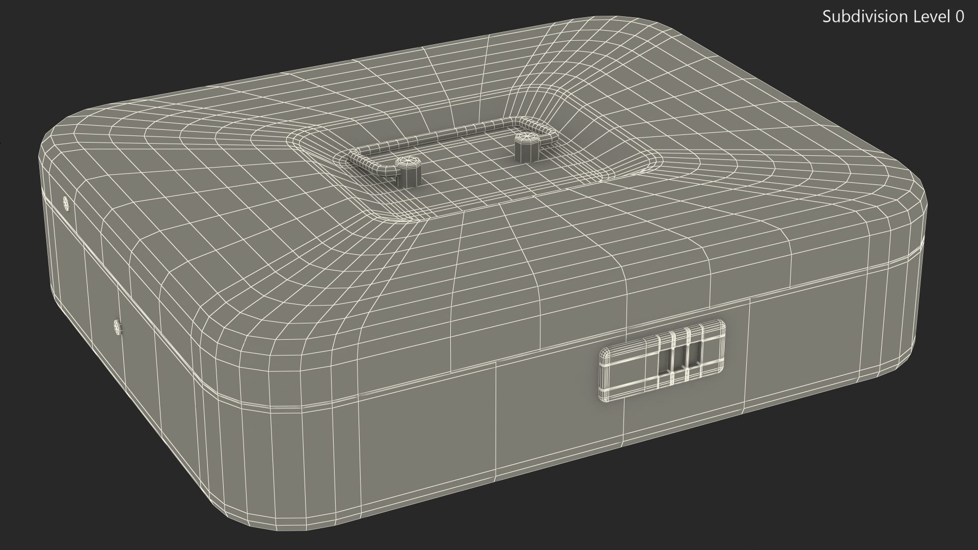 3D Cash Box Gray model