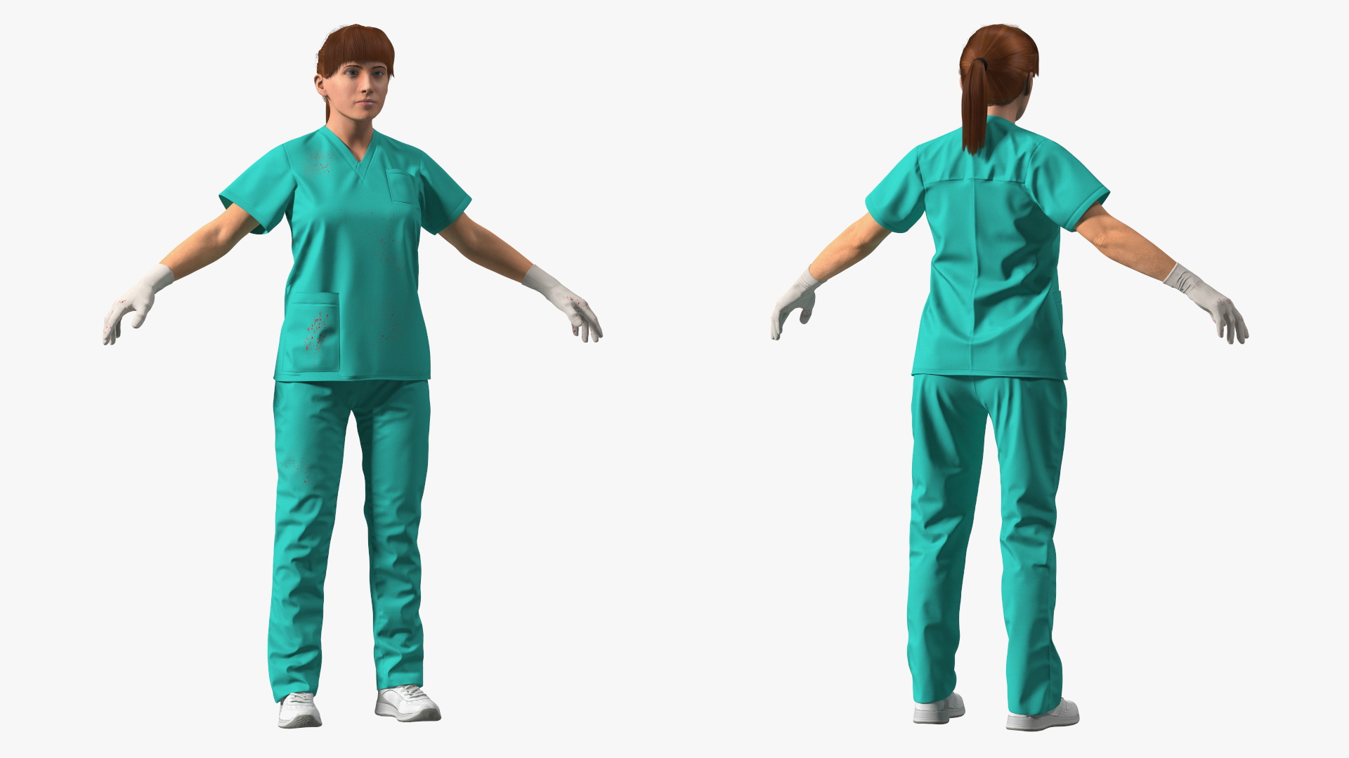Female Nurse Character 3D