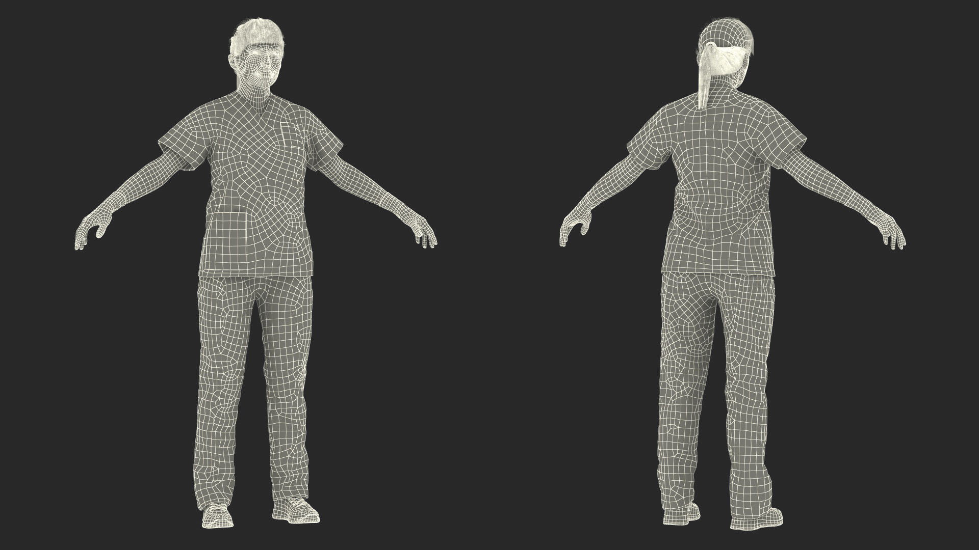 Female Nurse Character 3D