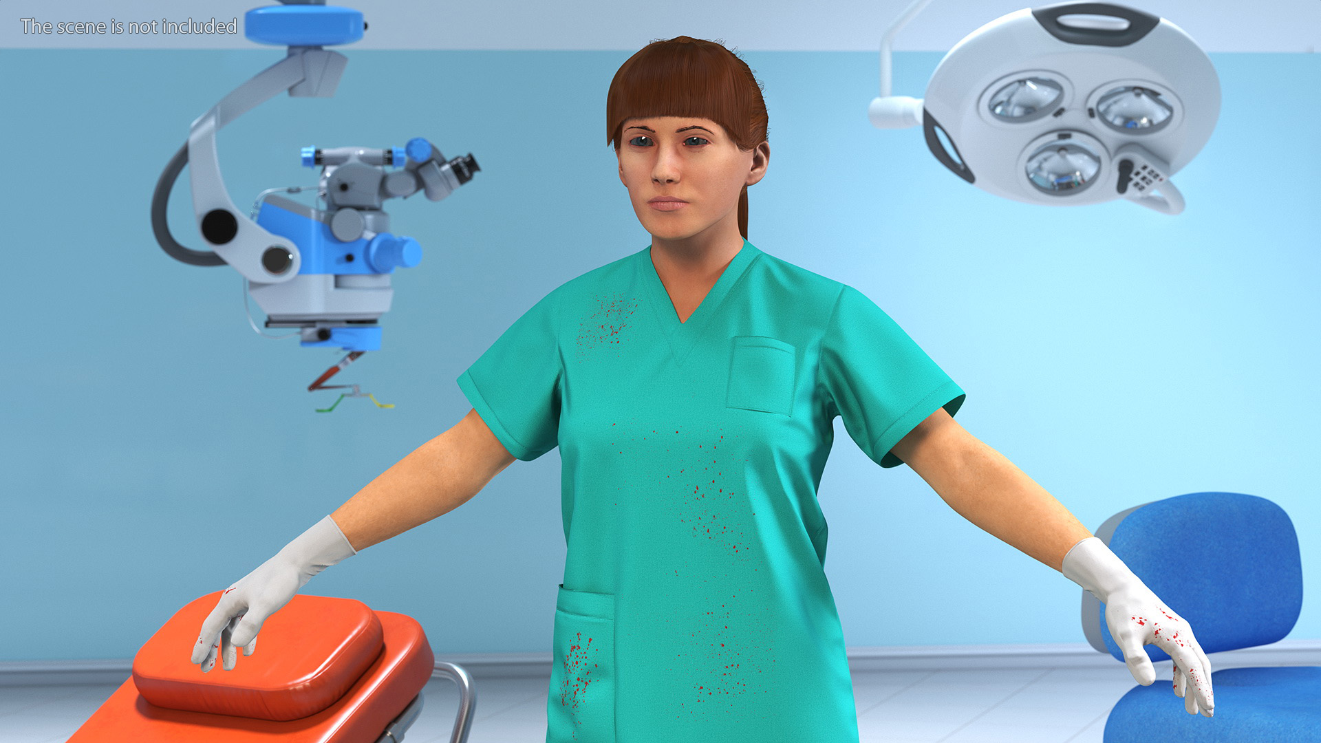 Female Nurse Character 3D