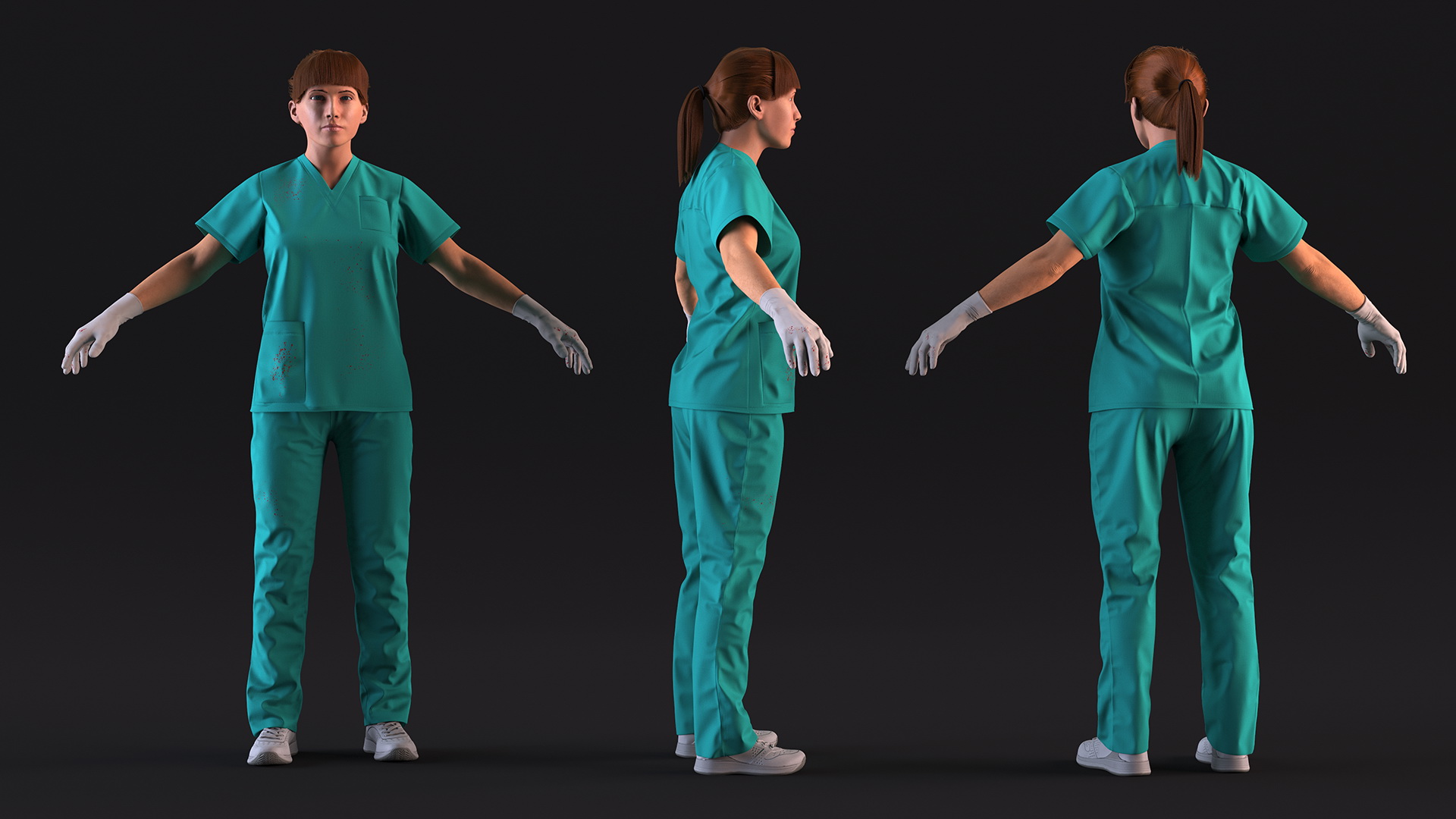 Female Nurse Character 3D
