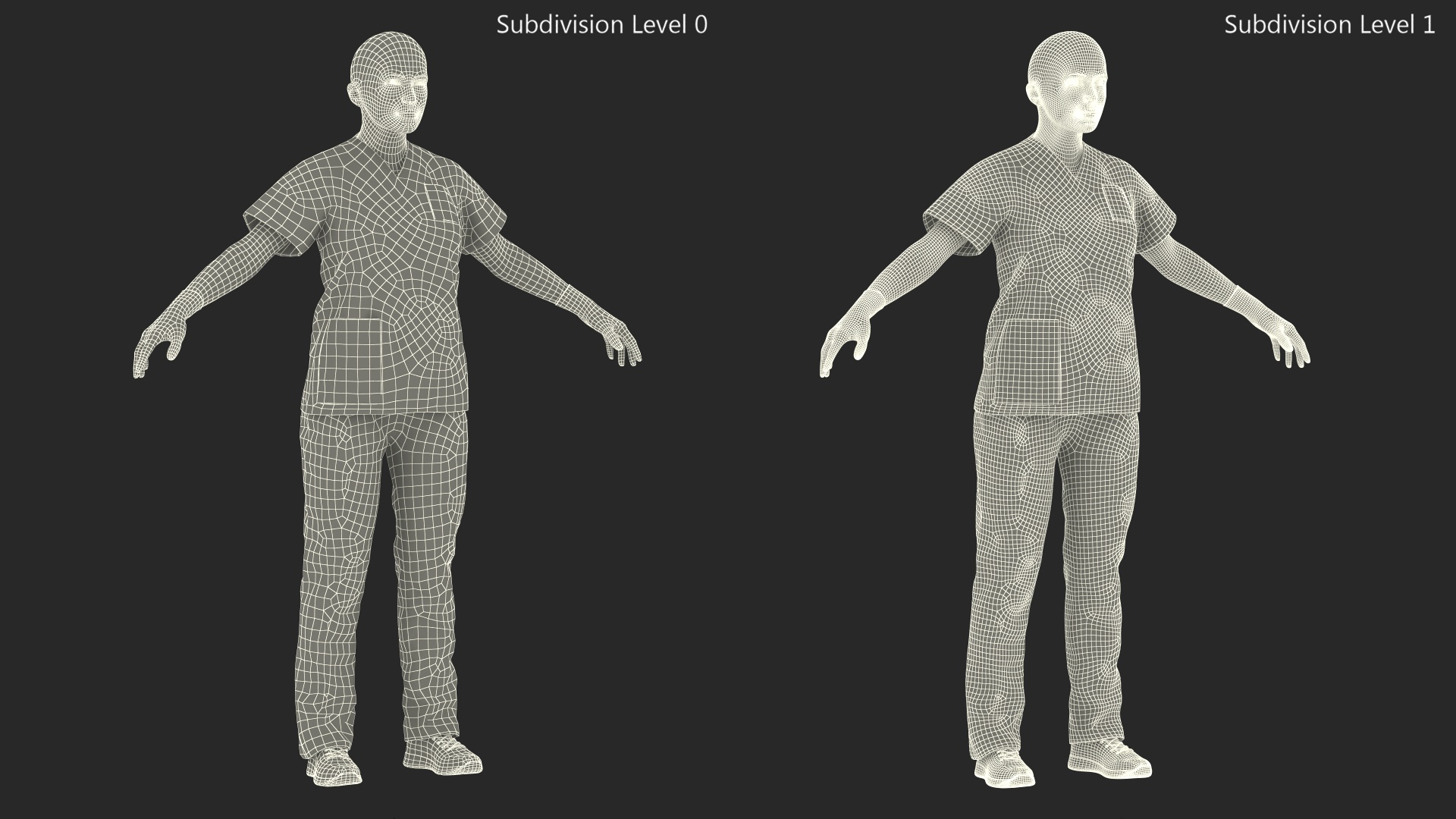 Female Nurse Character 3D