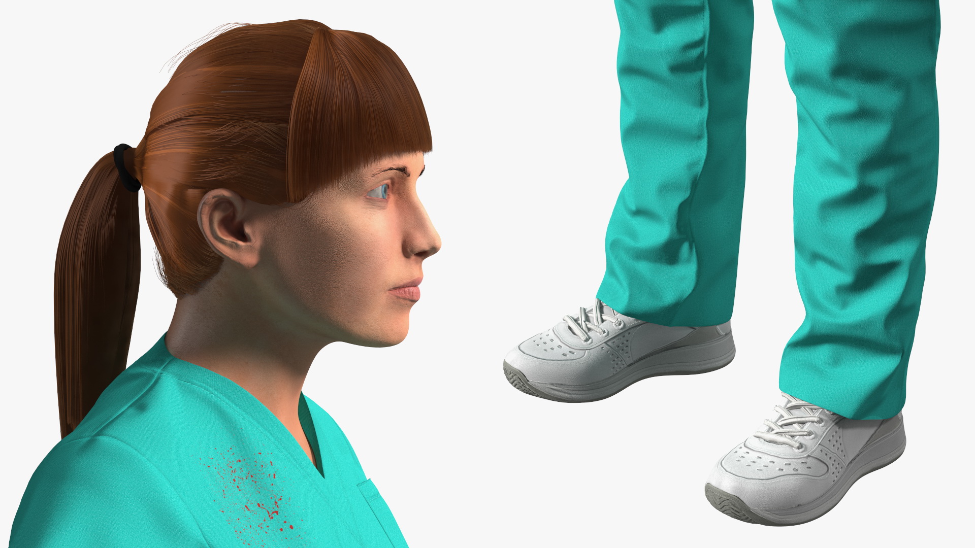 Female Nurse Character 3D