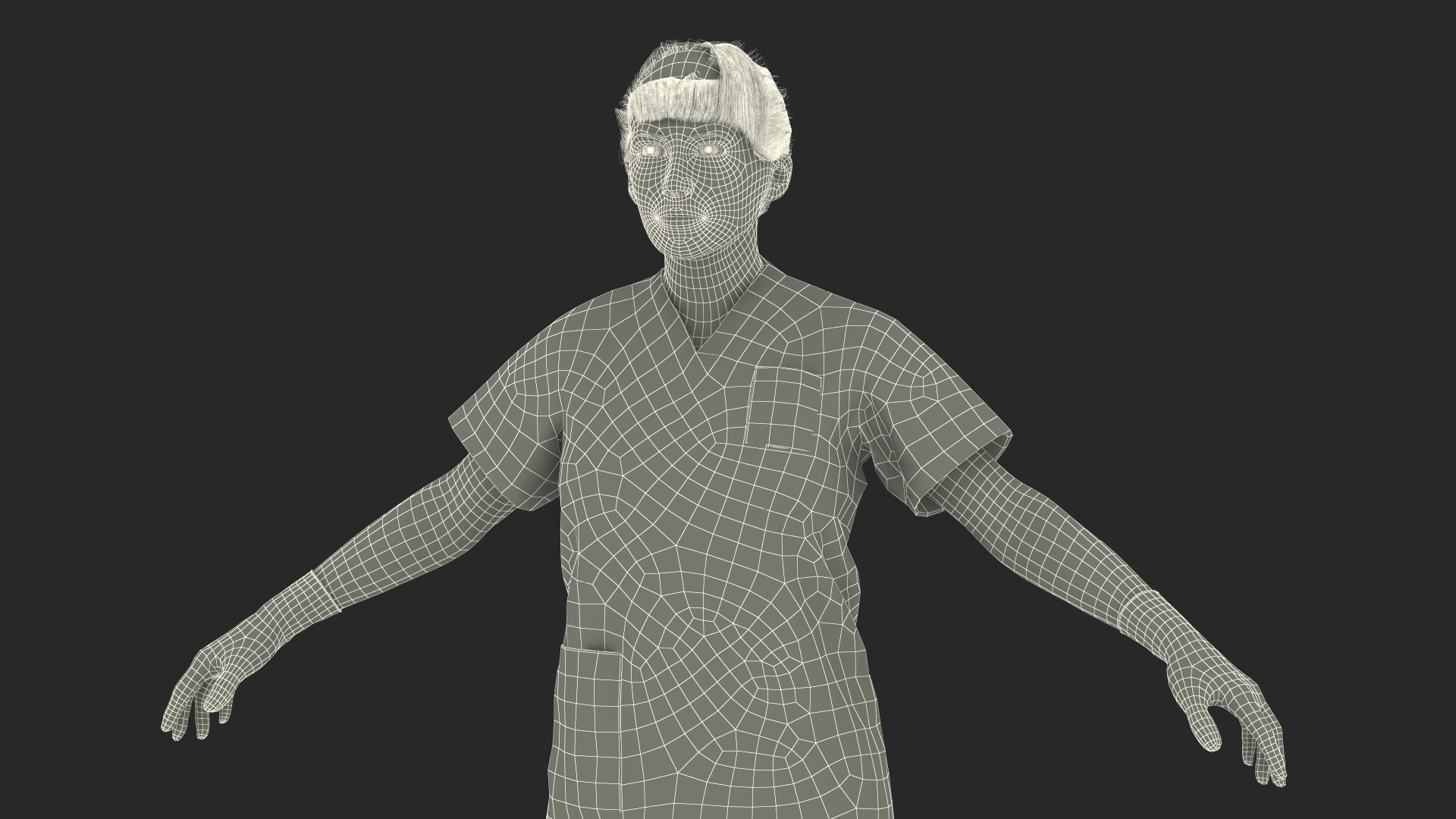 Female Nurse Character 3D