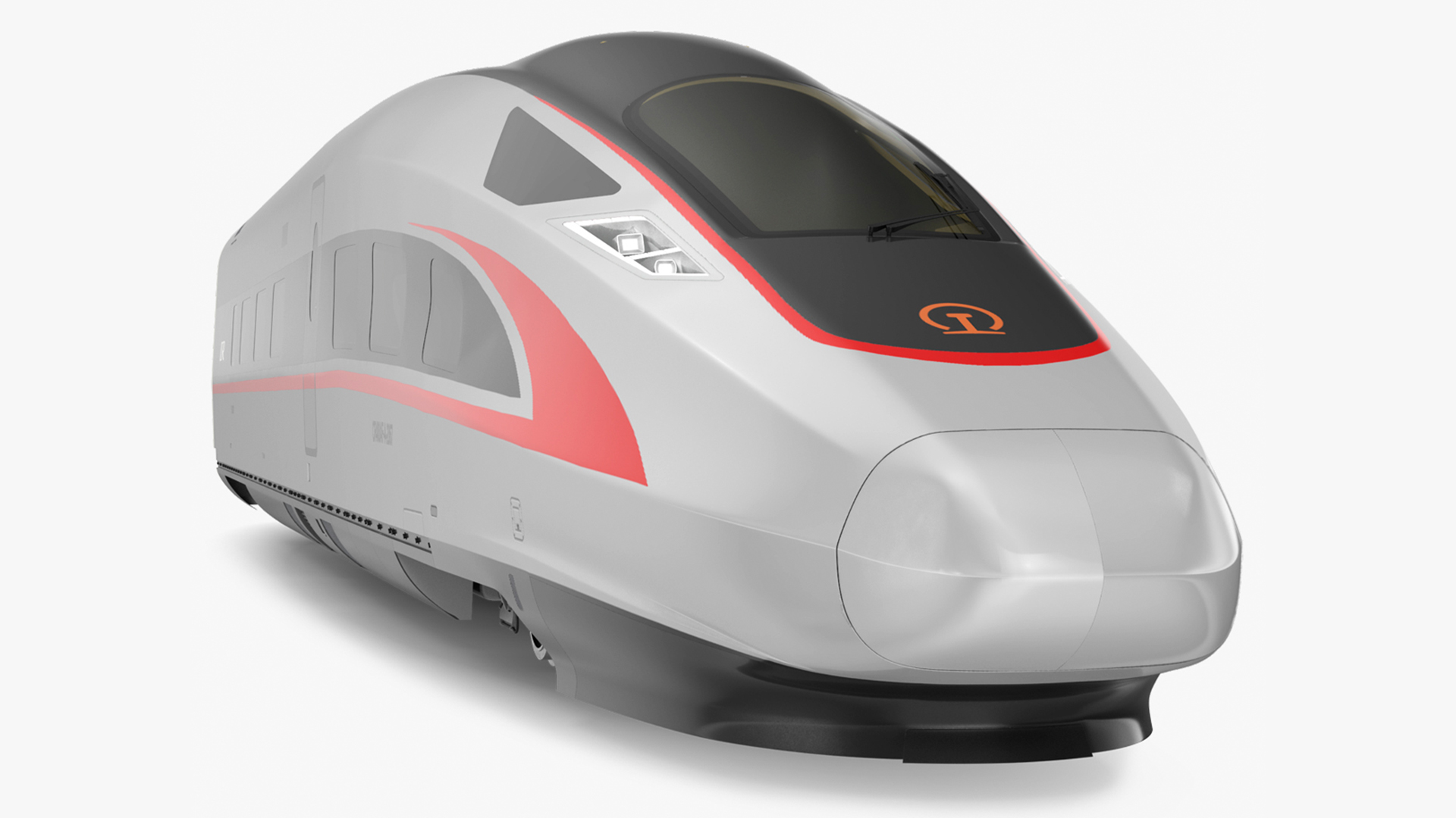 CR400 Fuxing Train Locomotive Head 3D model