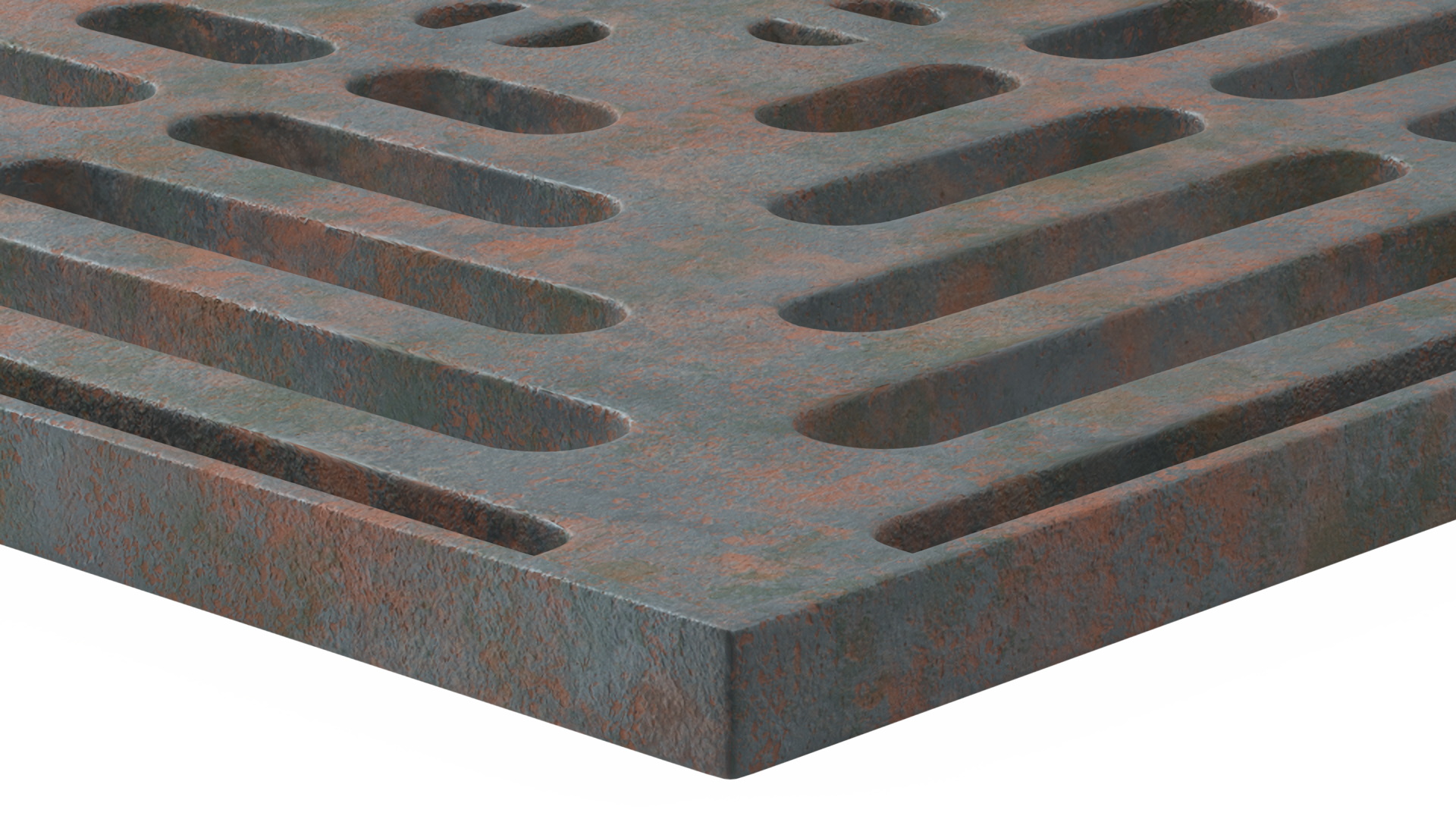 3D model Storm Water Drain Grate Square