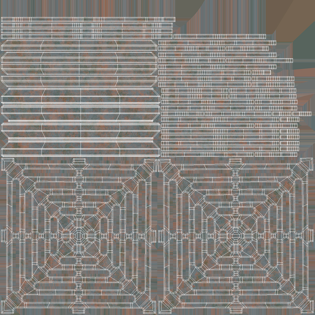 3D model Storm Water Drain Grate Square