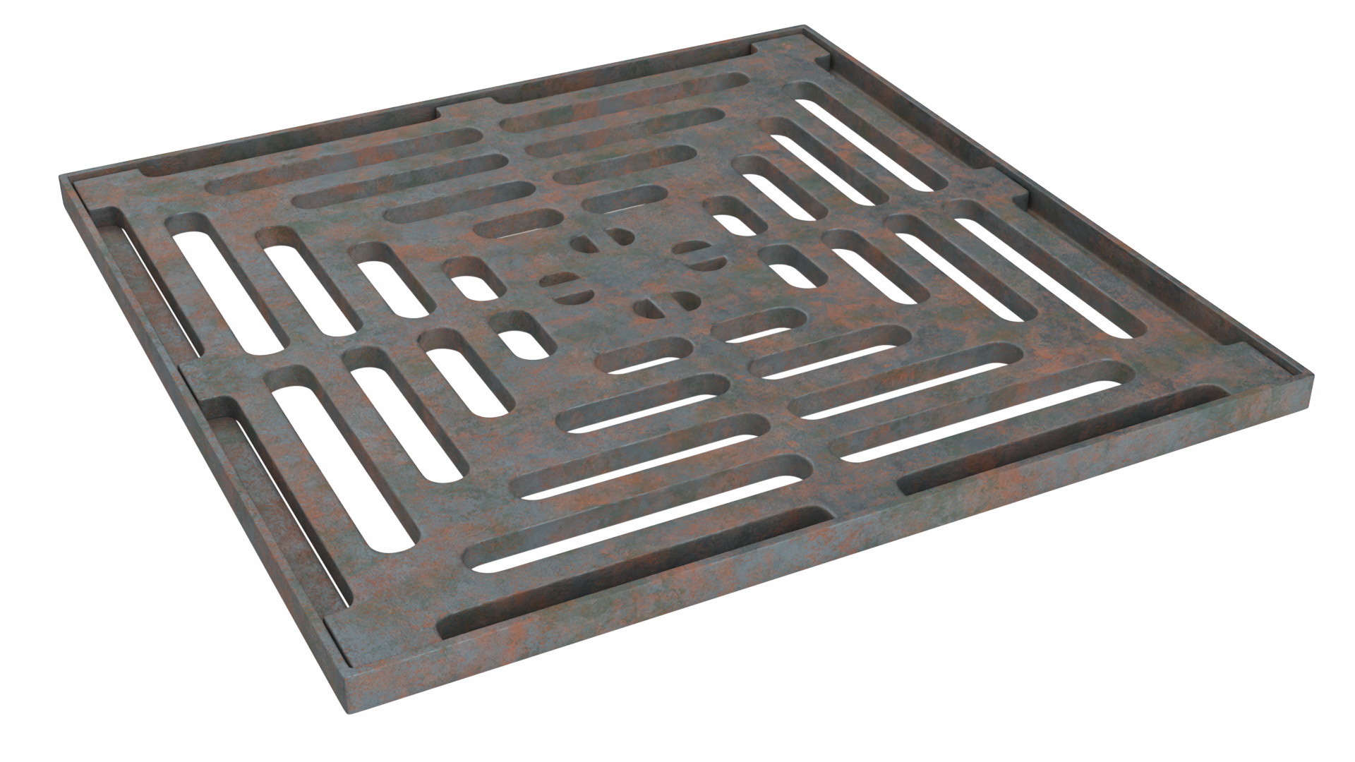 3D model Storm Water Drain Grate Square